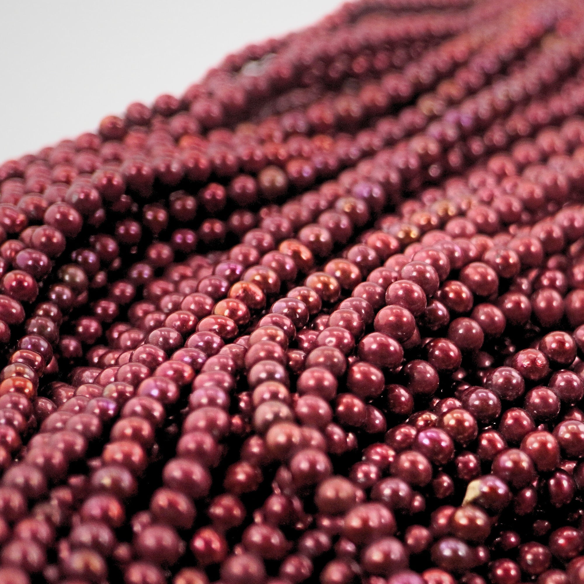 4 - 4.5 MM Cherry Round Freshwater Pearls Beads