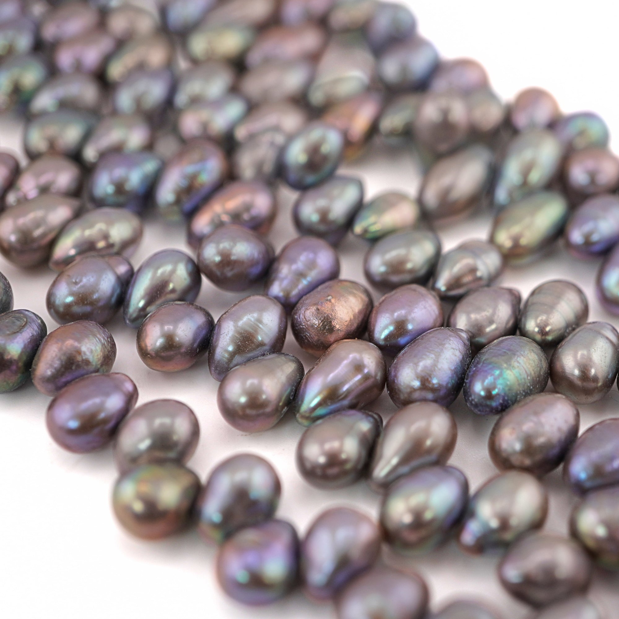 Peacock Oval Freshwater Pearls Beads