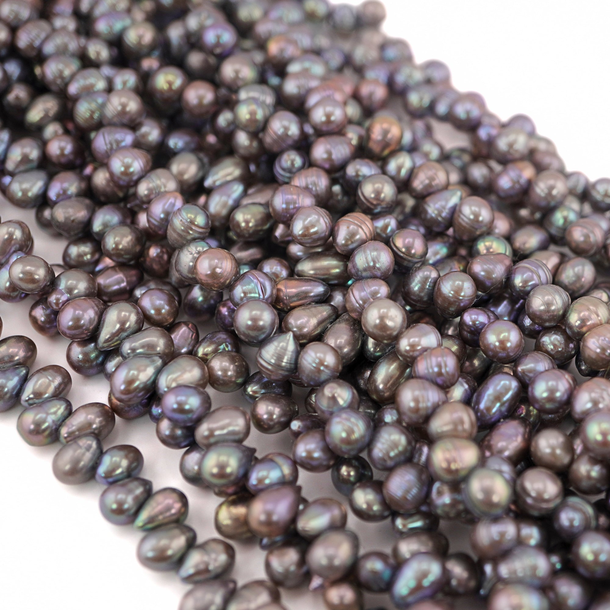 Peacock Oval Freshwater Pearls Beads