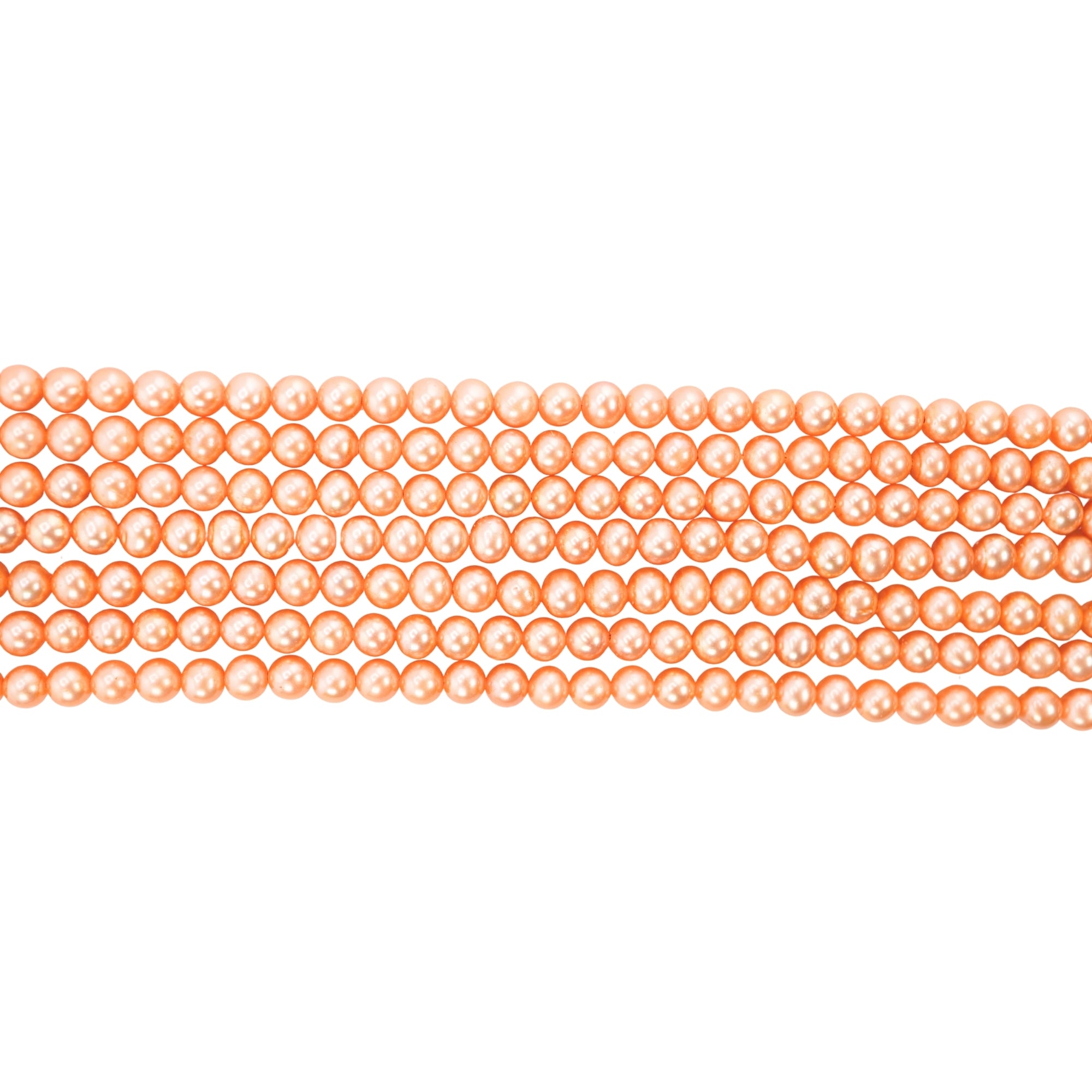 Melon Near Round Freshwater Pearls Beads