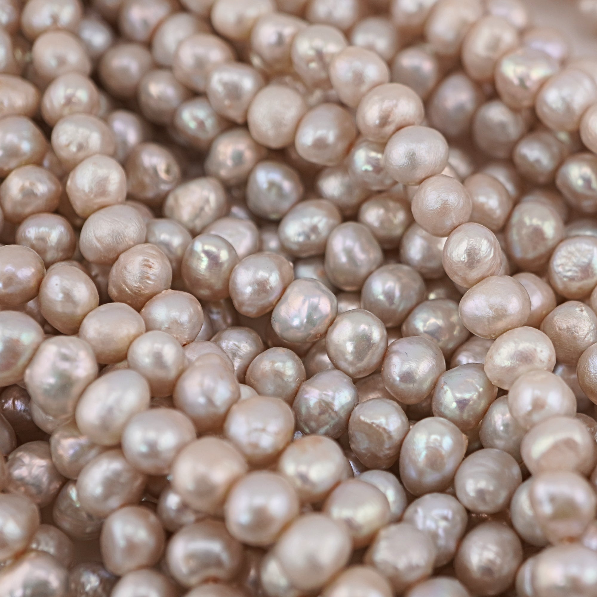 Light Gray Baroque Freshwater Pearls Beads