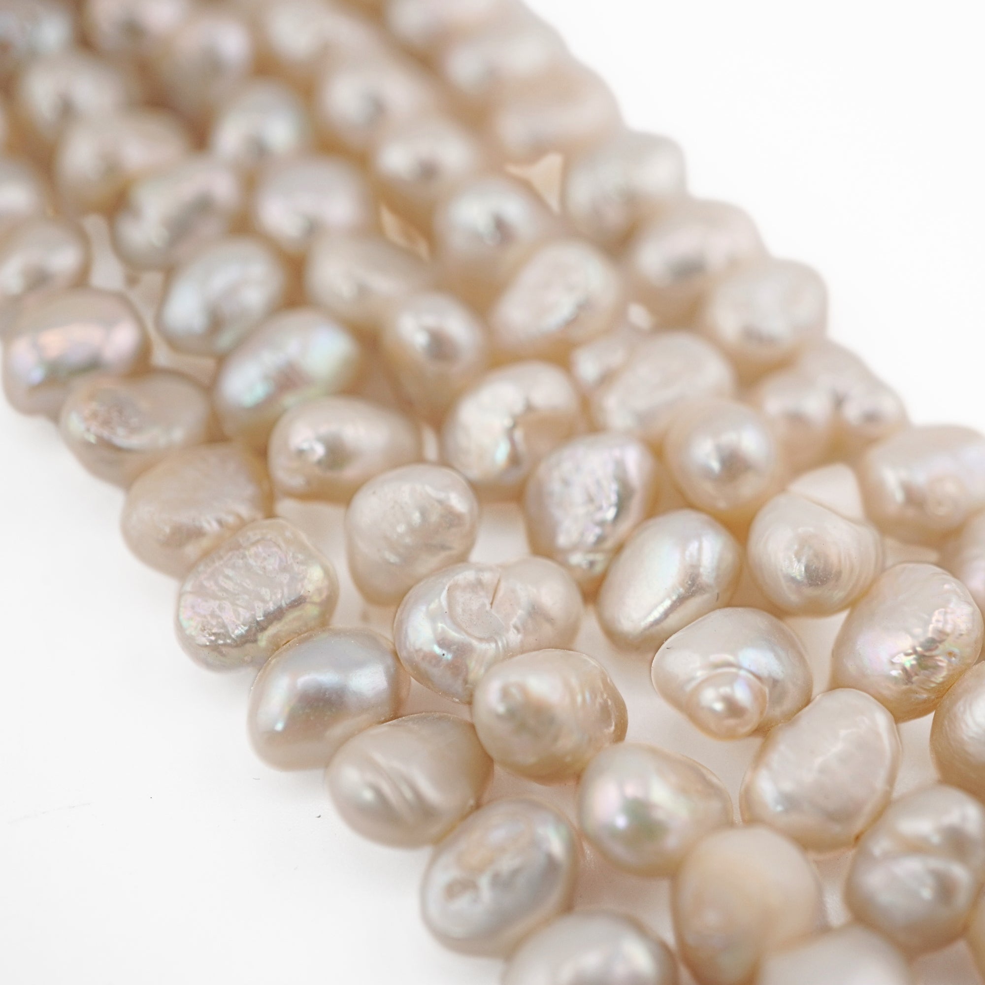 Light Gray Baroque Freshwater Pearls Beads