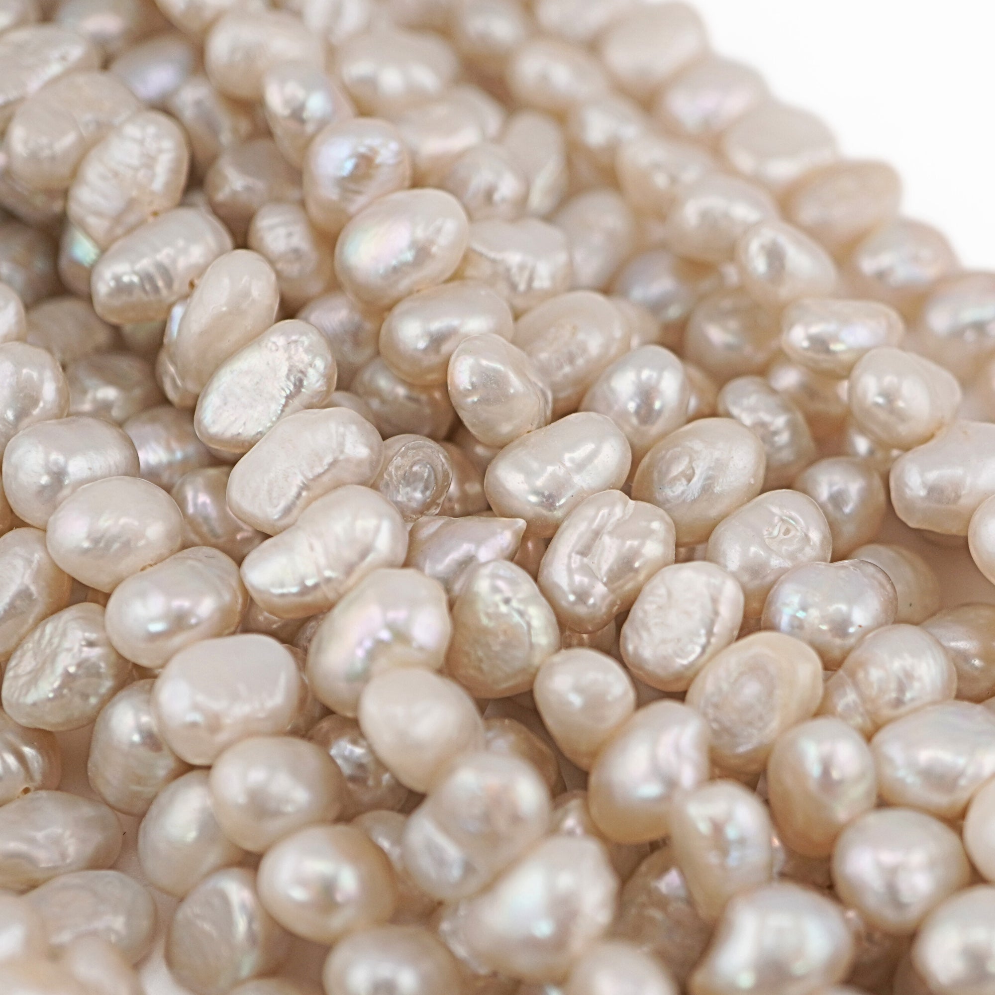 Light Gray Baroque Freshwater Pearls Beads