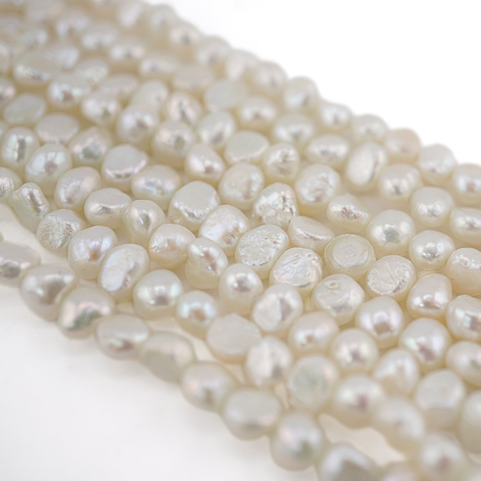 Light Gray Baroque Freshwater Pearls Beads