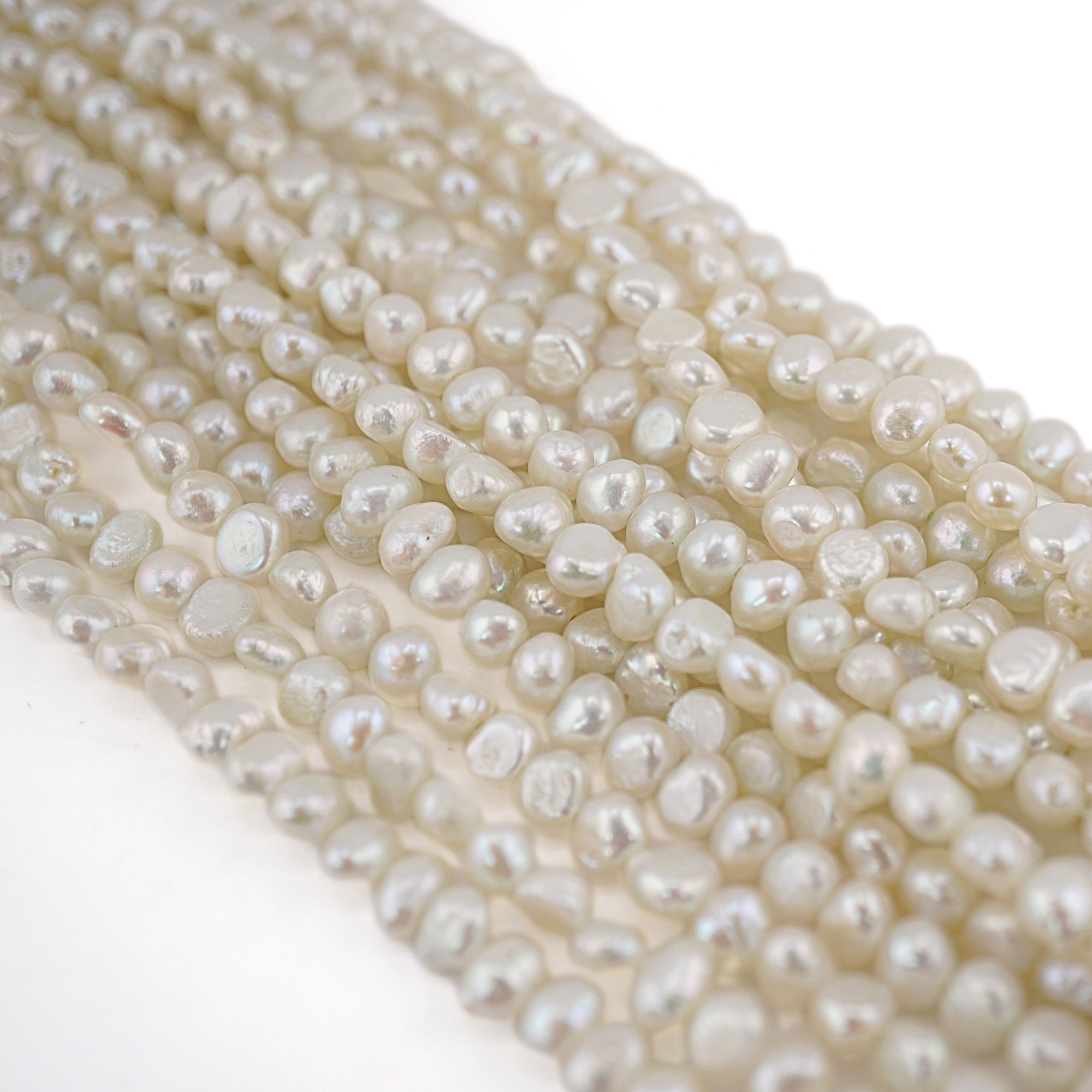 Light Gray Baroque Freshwater Pearls Beads