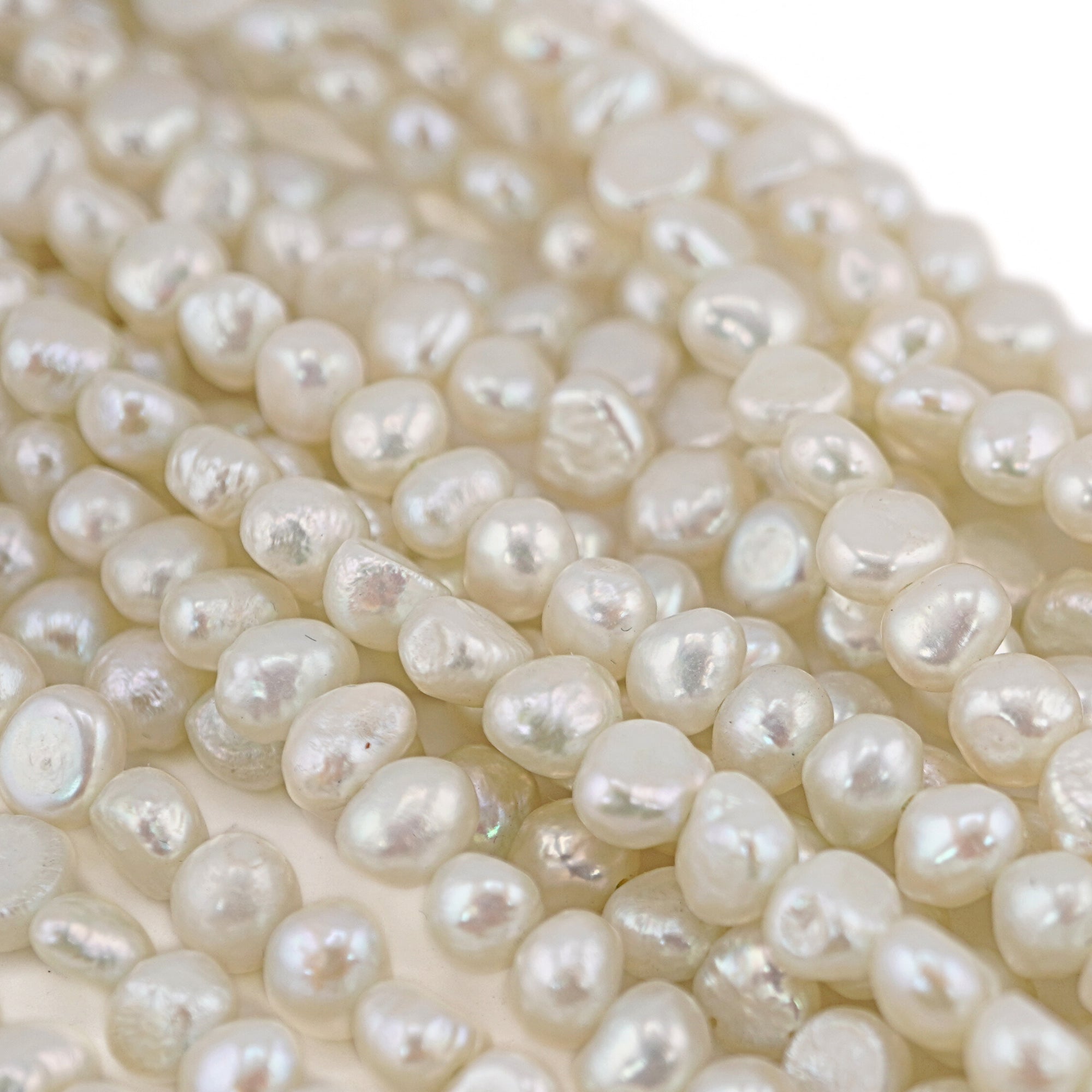 Light Gray Baroque Freshwater Pearls Beads