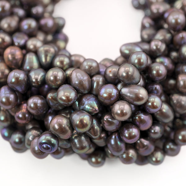 Peacock Oval Freshwater Pearls Beads