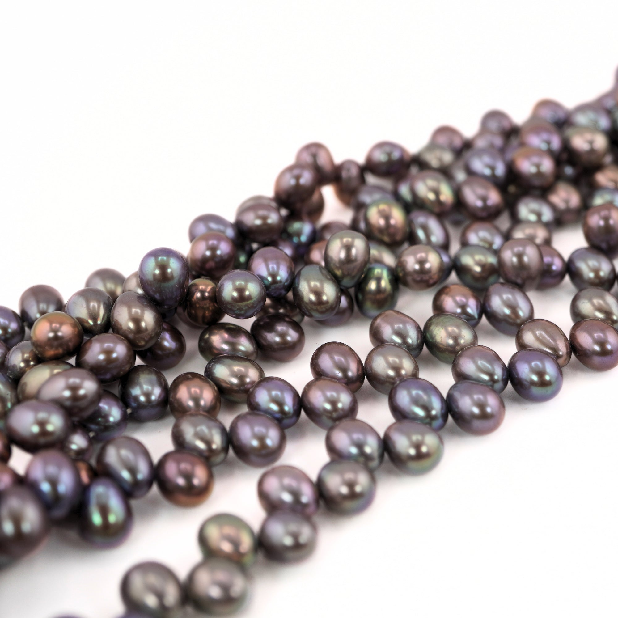 Peacock Oval Freshwater Pearls Beads