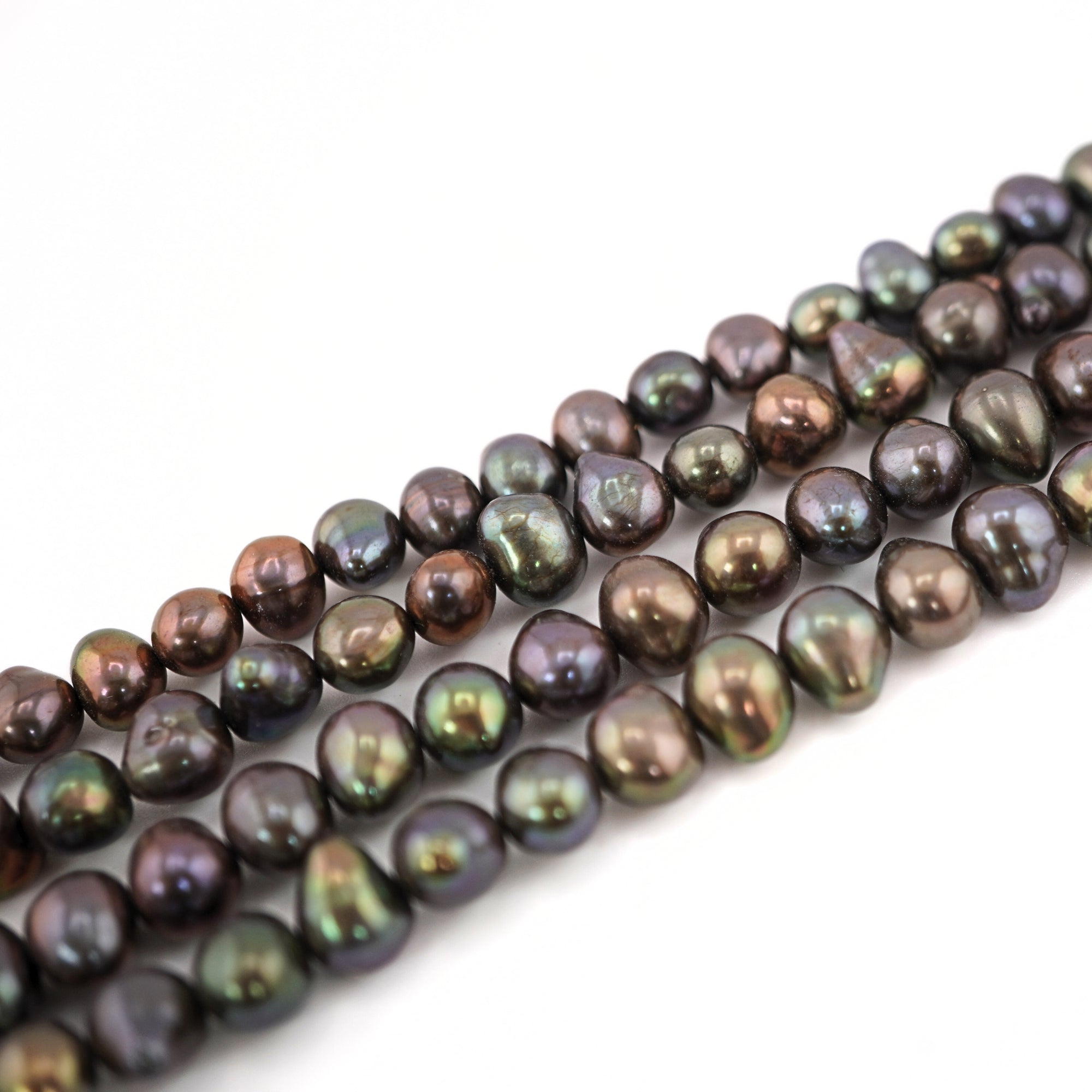 Peacock Oval Freshwater Pearls Beads