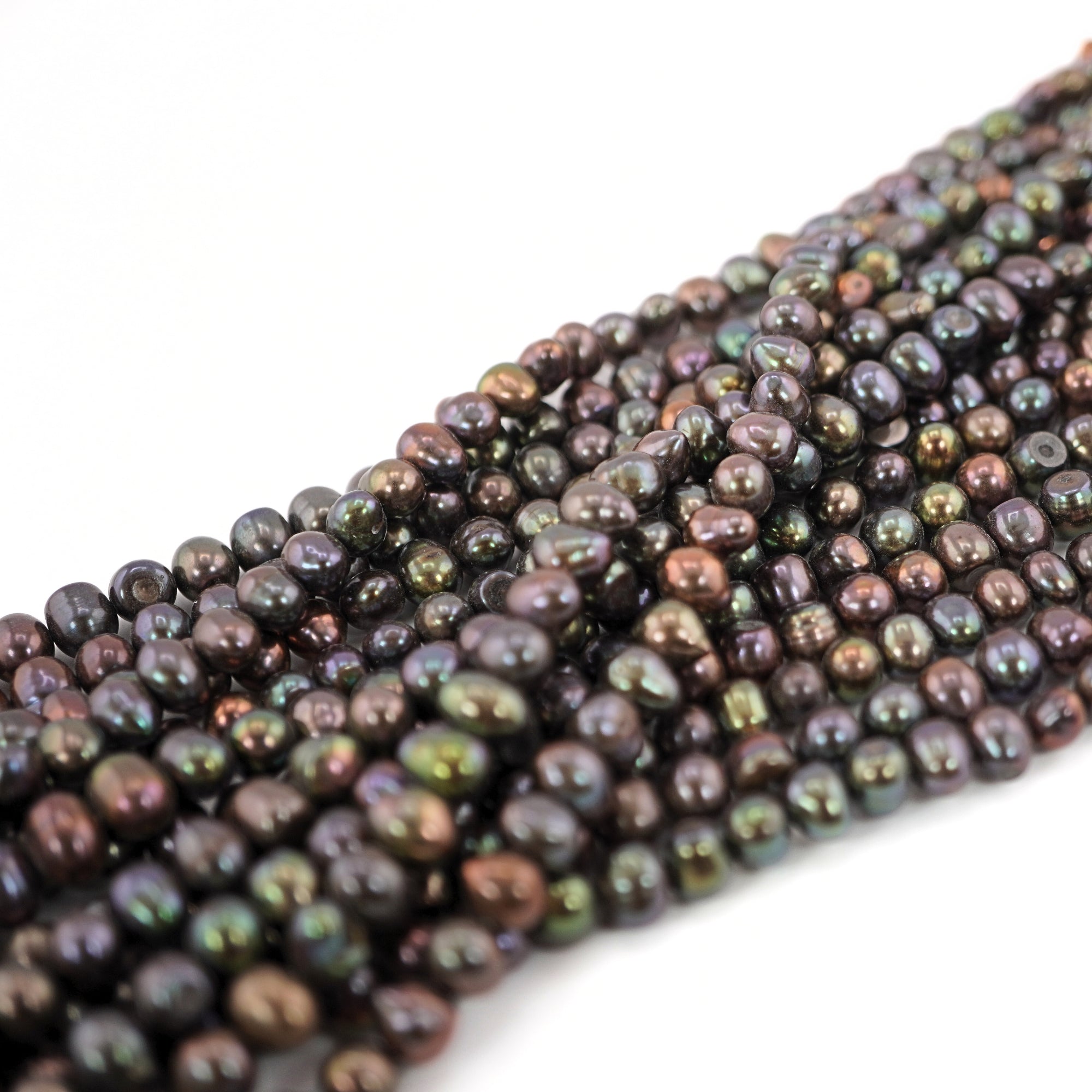 Peacock Oval Freshwater Pearls Beads