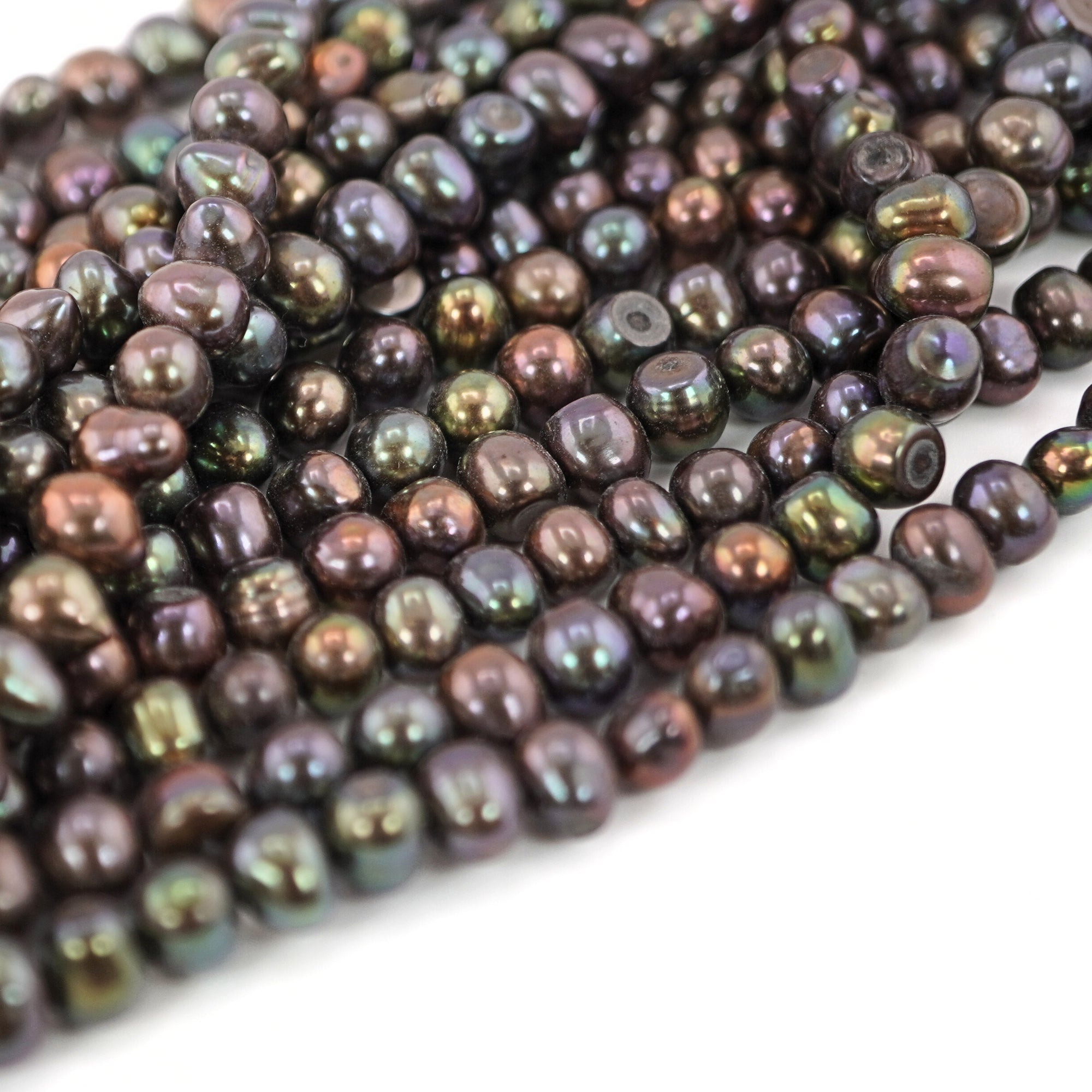 Peacock Oval Freshwater Pearls Beads