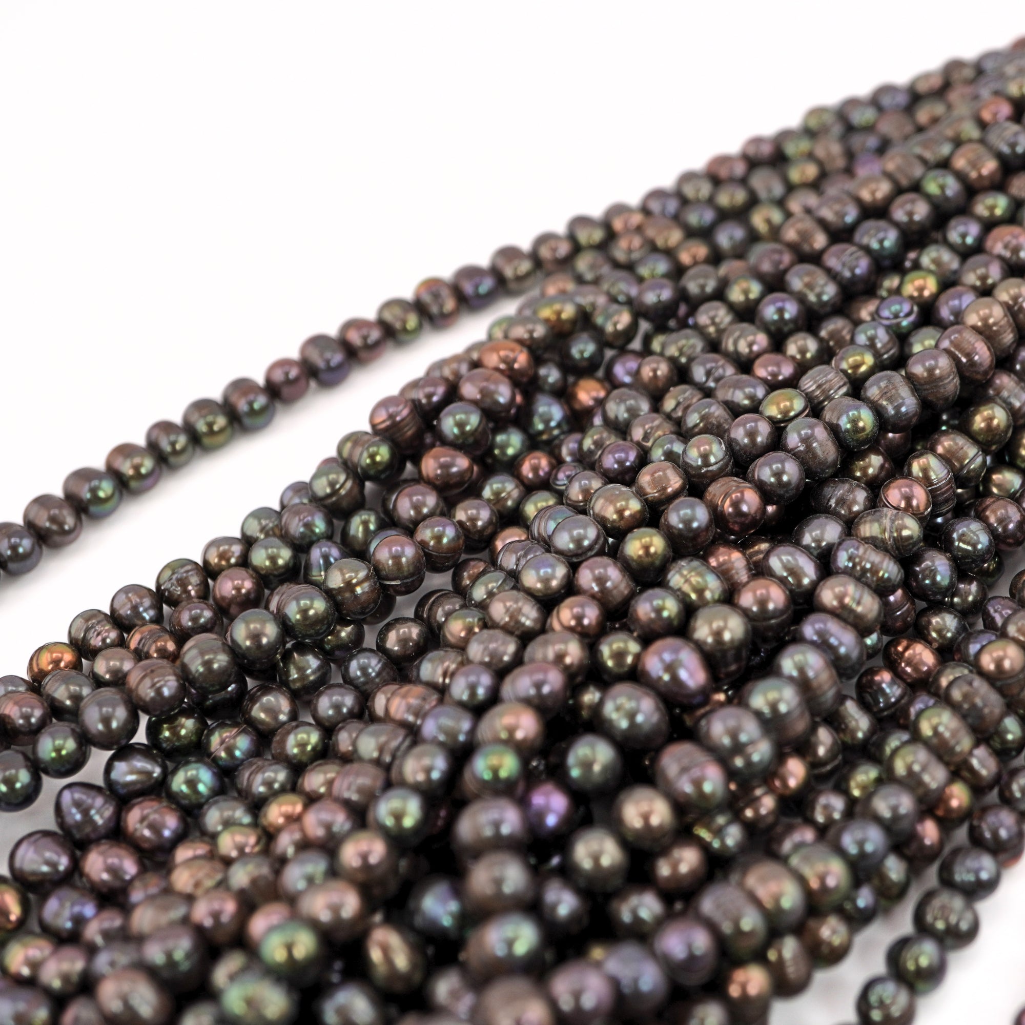 Peacock Oval Freshwater Pearls Beads