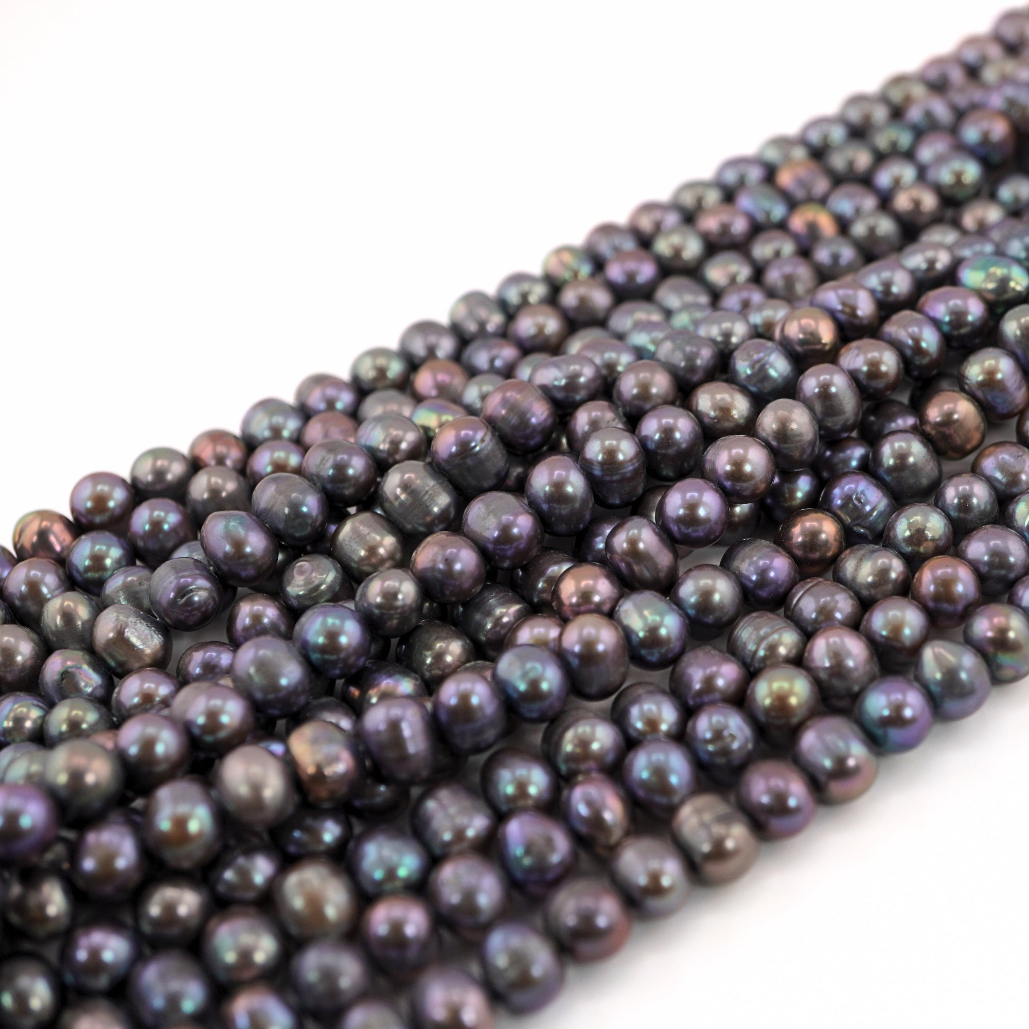 Peacock Oval Freshwater Pearls Beads