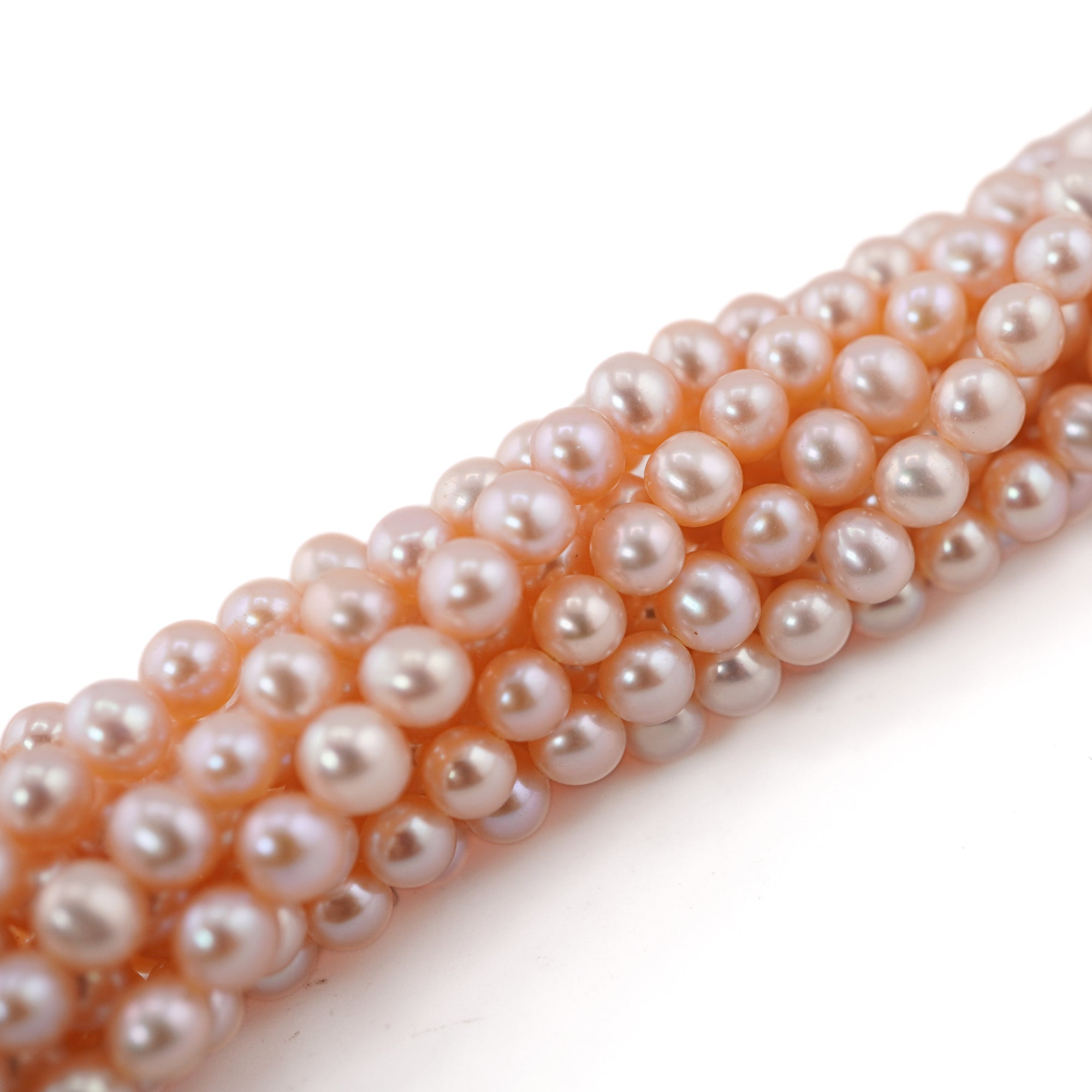 Melon Near Round Freshwater Pearls Beads