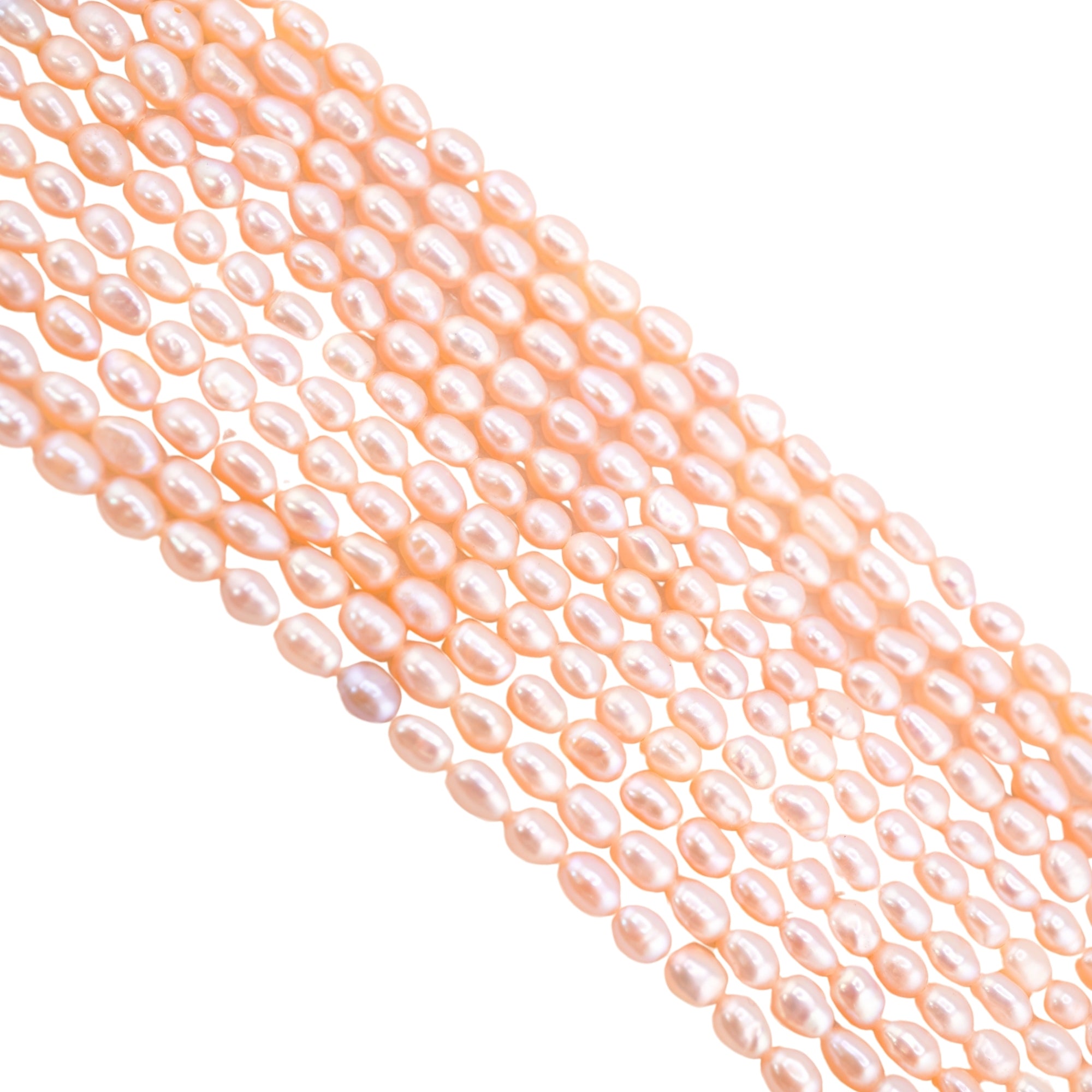 Melon Rice / Oval Freshwater Pearls Beads