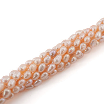 5 x 4 MM Melon Rice / Oval Freshwater Pearls Beads