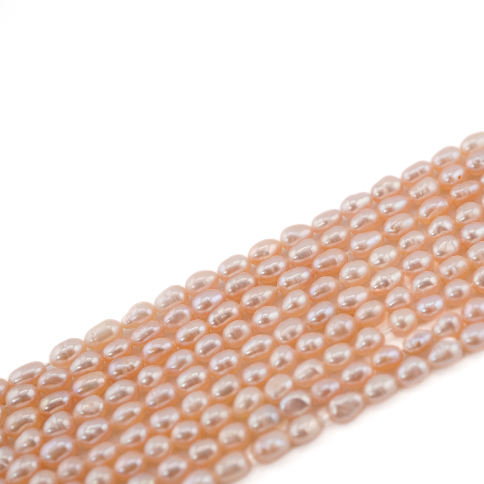 Melon Rice / Oval Freshwater Pearls Beads