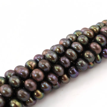 7 x 5 MM Peacock Potato Freshwater Pearls Beads