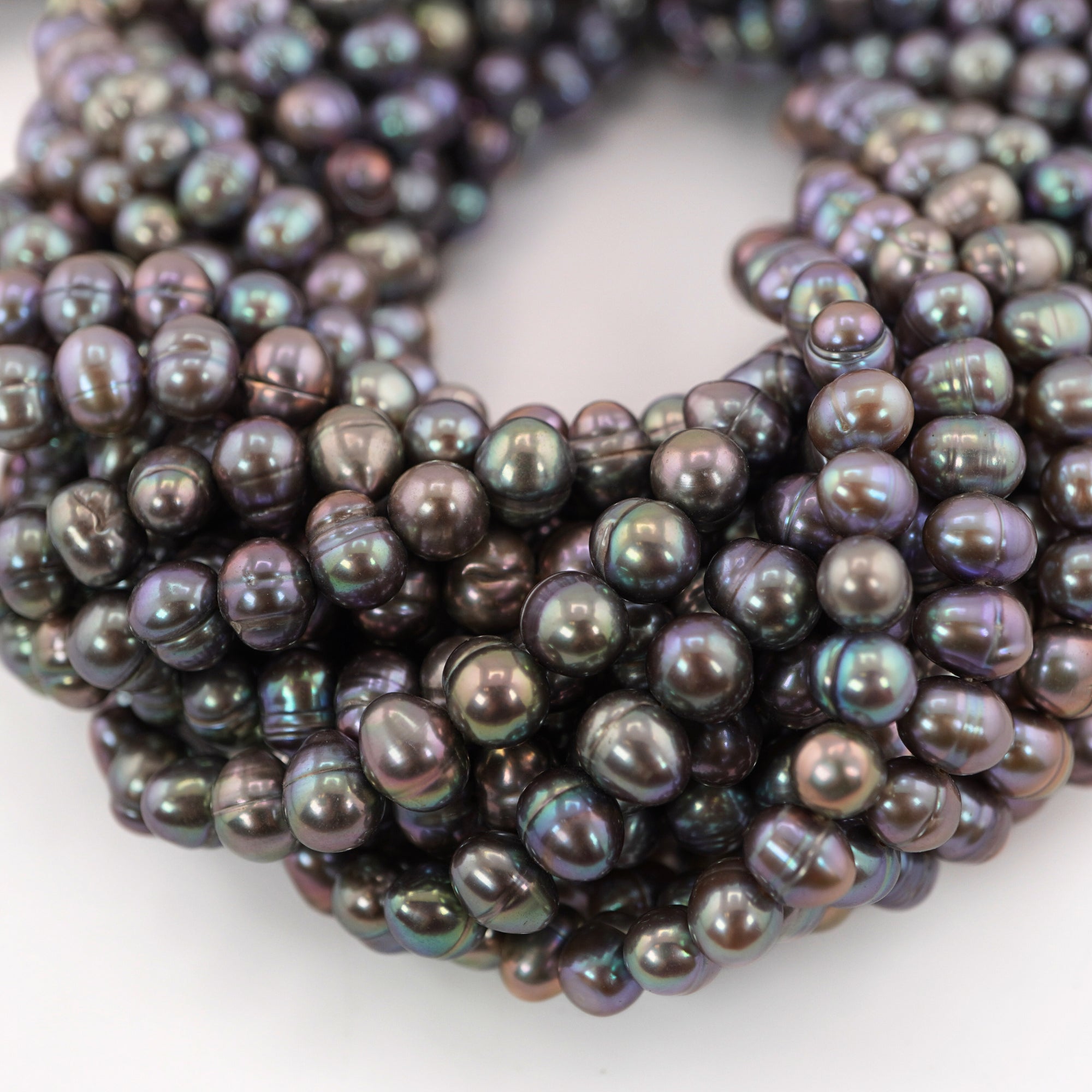 Peacock Oval Freshwater Pearls Beads