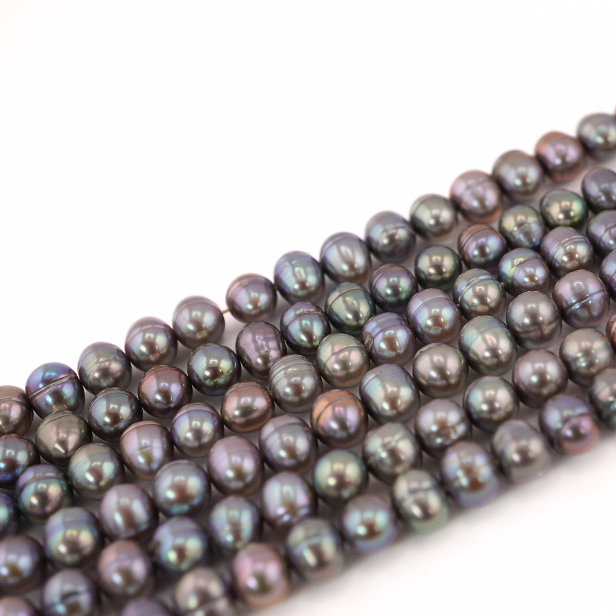 Peacock Oval Freshwater Pearls Beads