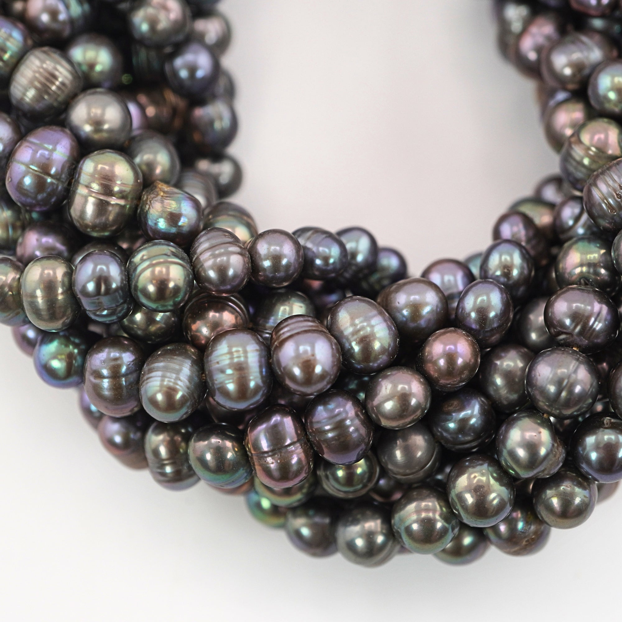 Peacock Oval Freshwater Pearls Beads