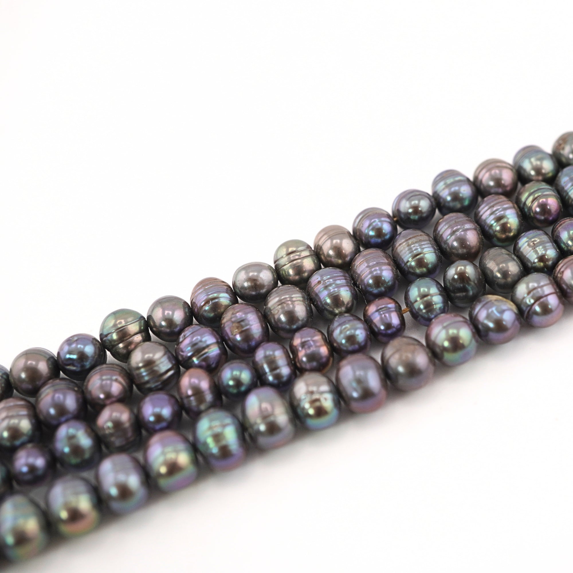 Peacock Oval Freshwater Pearls Beads