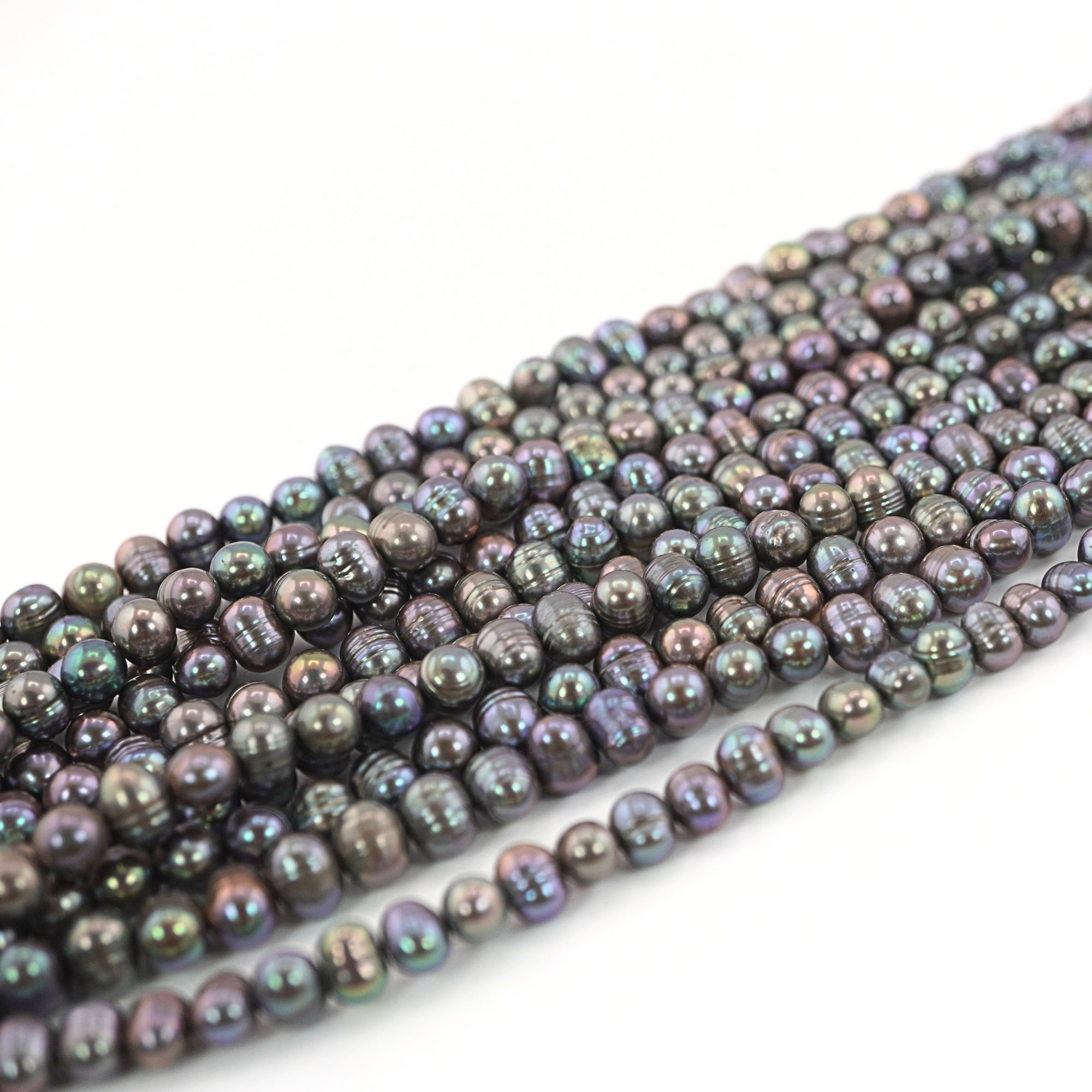 Peacock Oval Freshwater Pearls Beads