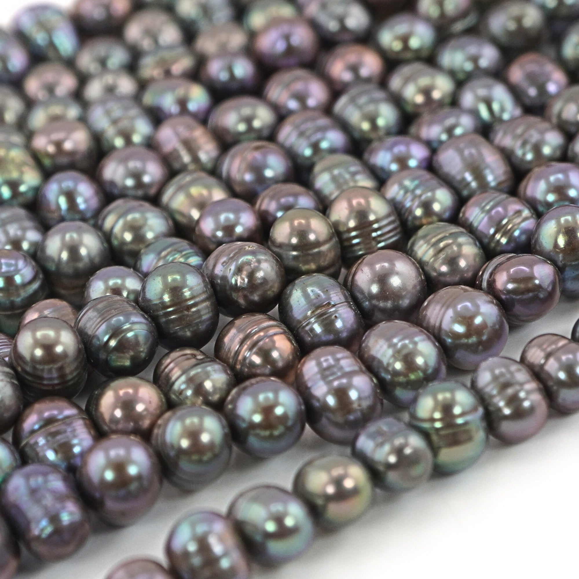 Peacock Oval Freshwater Pearls Beads