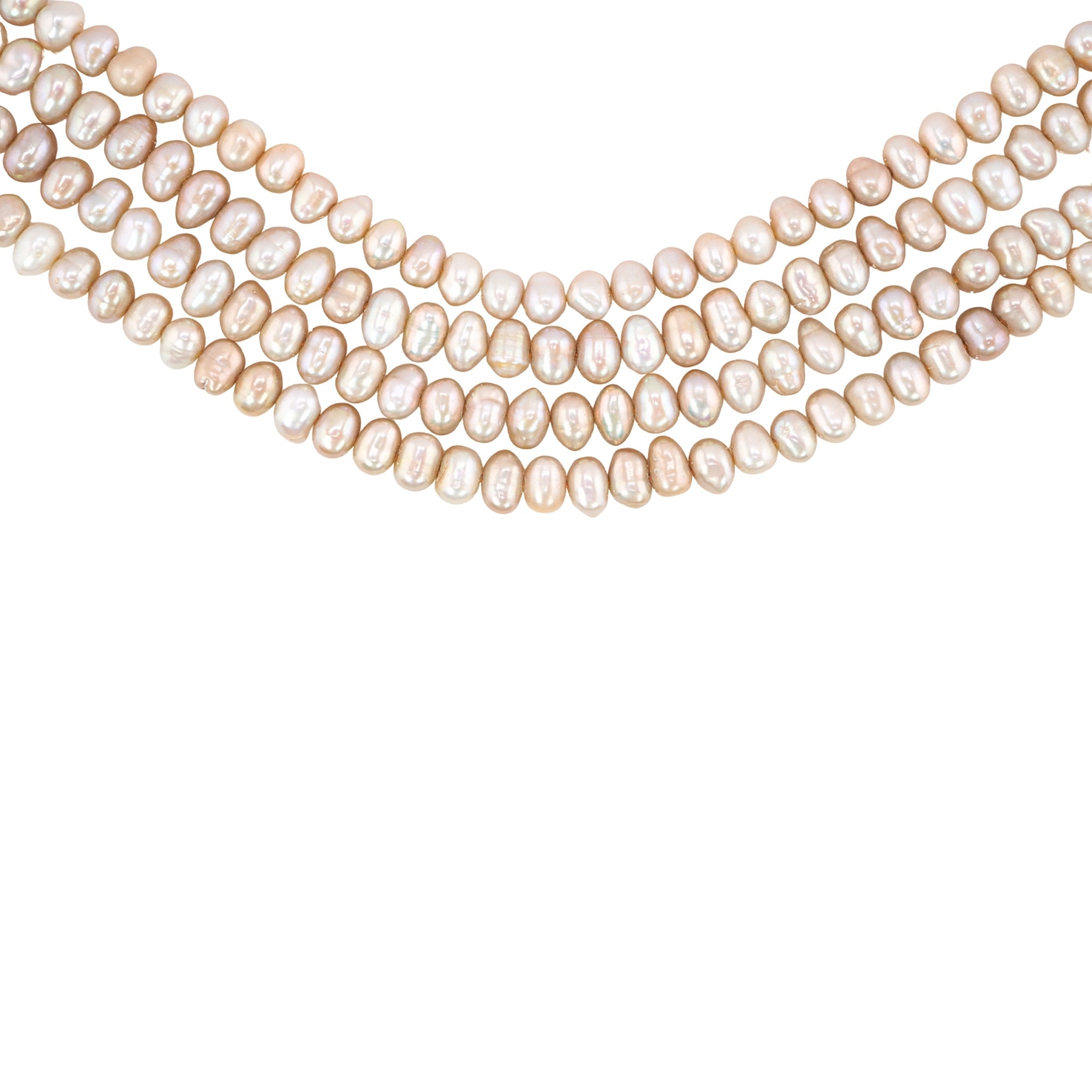 Champagne Gold Potato Freshwater Pearls Beads
