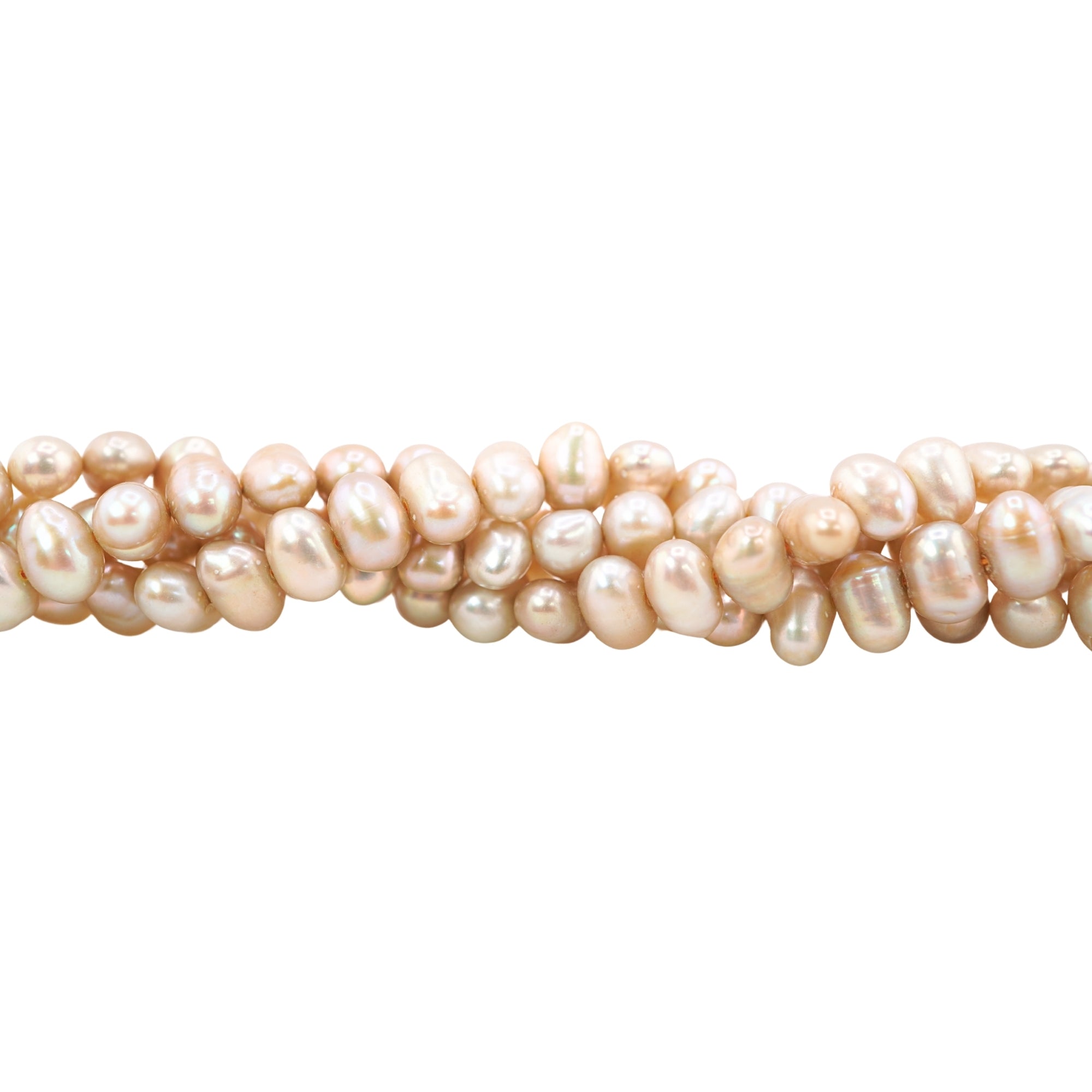 Champagne Gold Potato Freshwater Pearls Beads