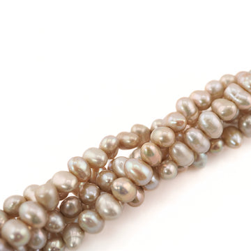 8 x 5 MM Champagne Gold Potato Freshwater Pearls Beads