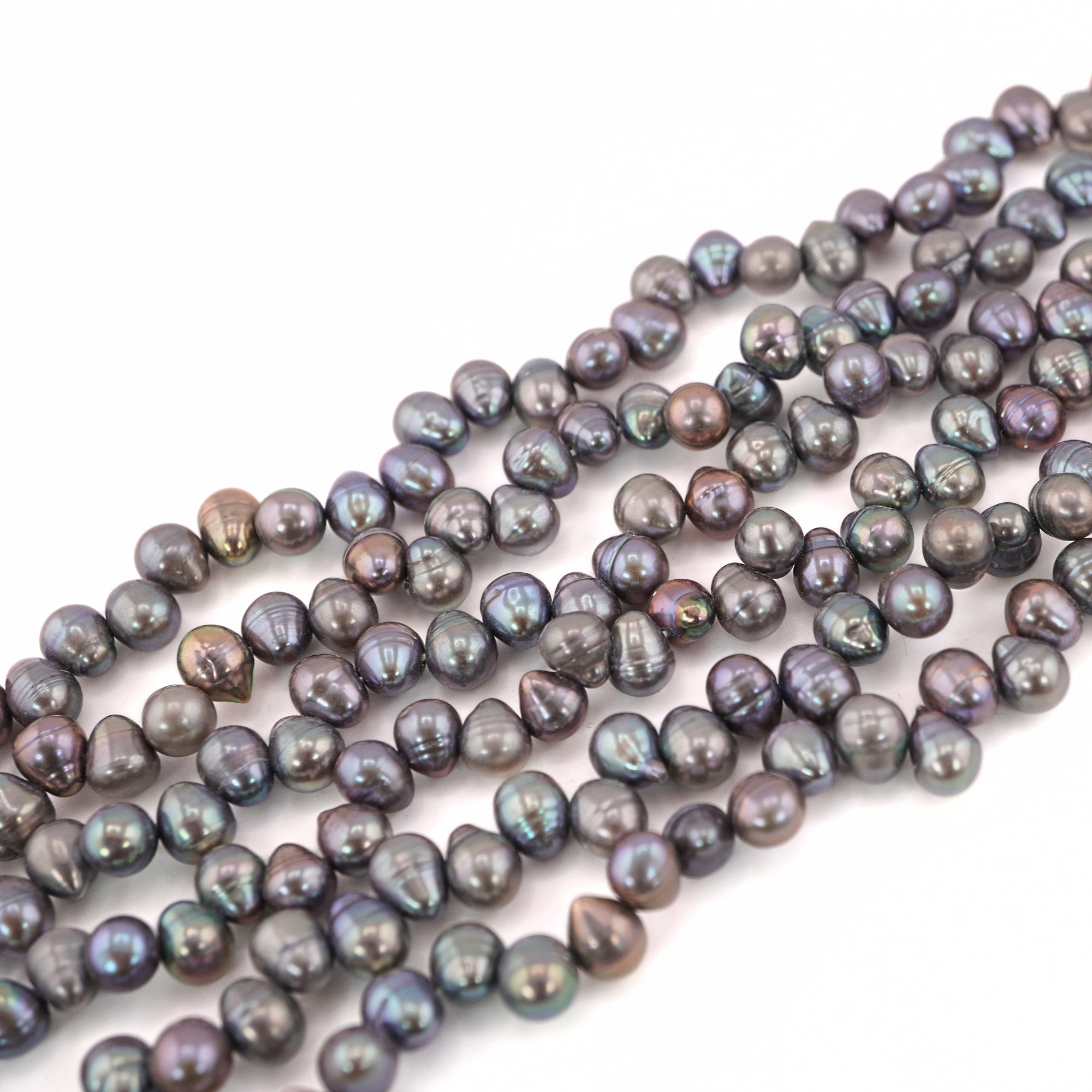 Peacock Oval Freshwater Pearls Beads