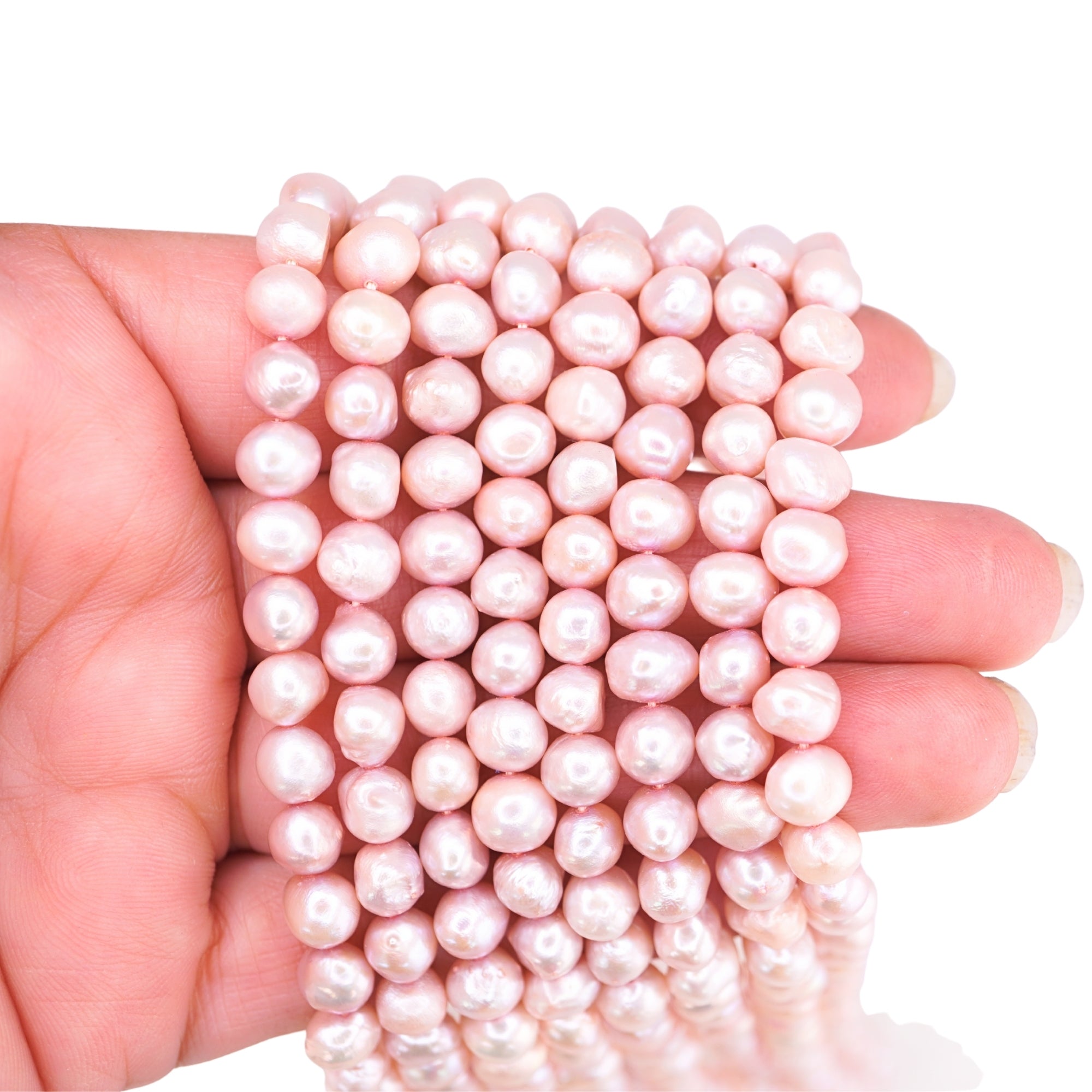 Pink Baroque Freshwater Pearls Beads