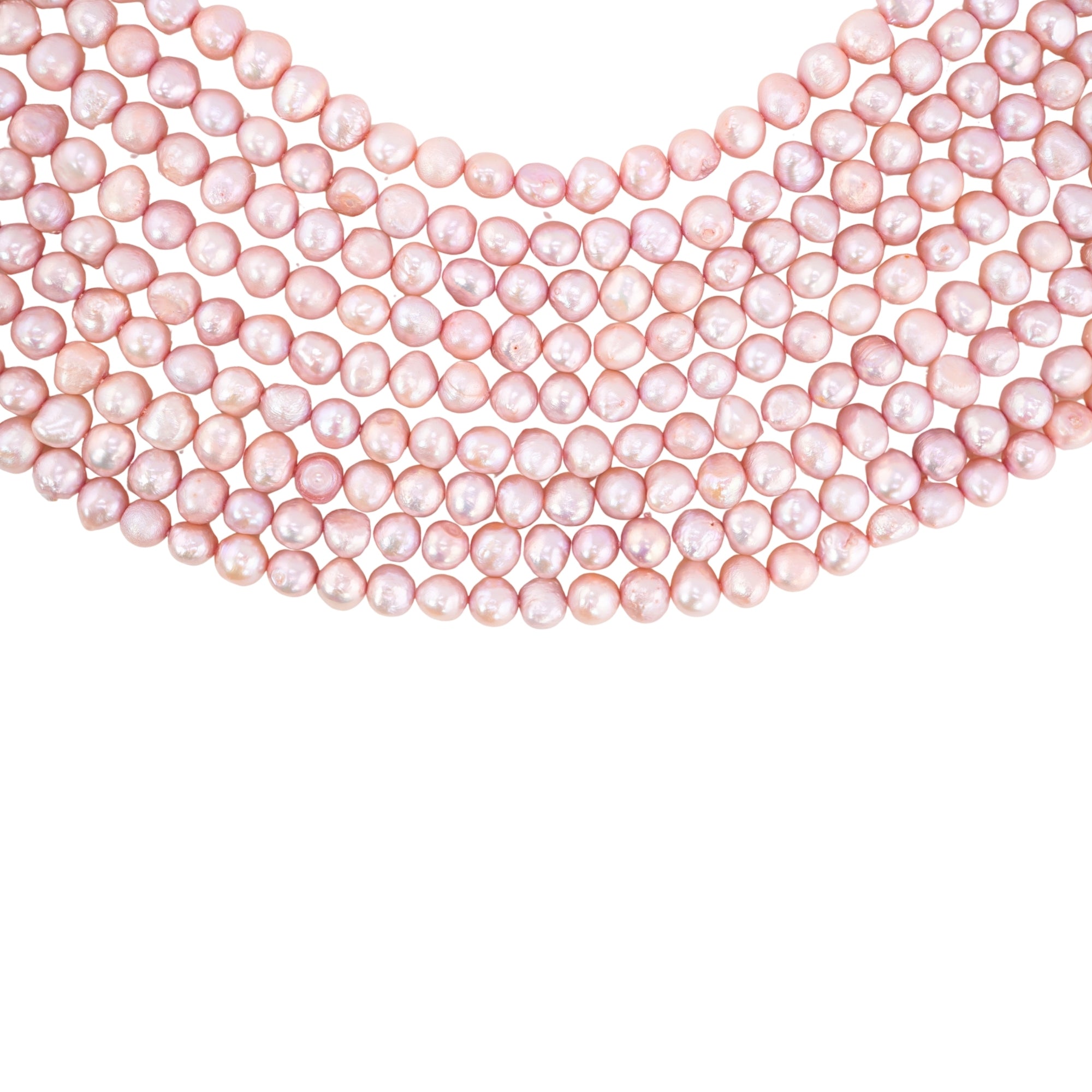 Pink Baroque Freshwater Pearls Beads