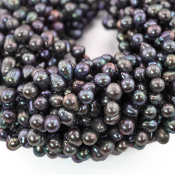 Peacock Oval Freshwater Pearls Beads