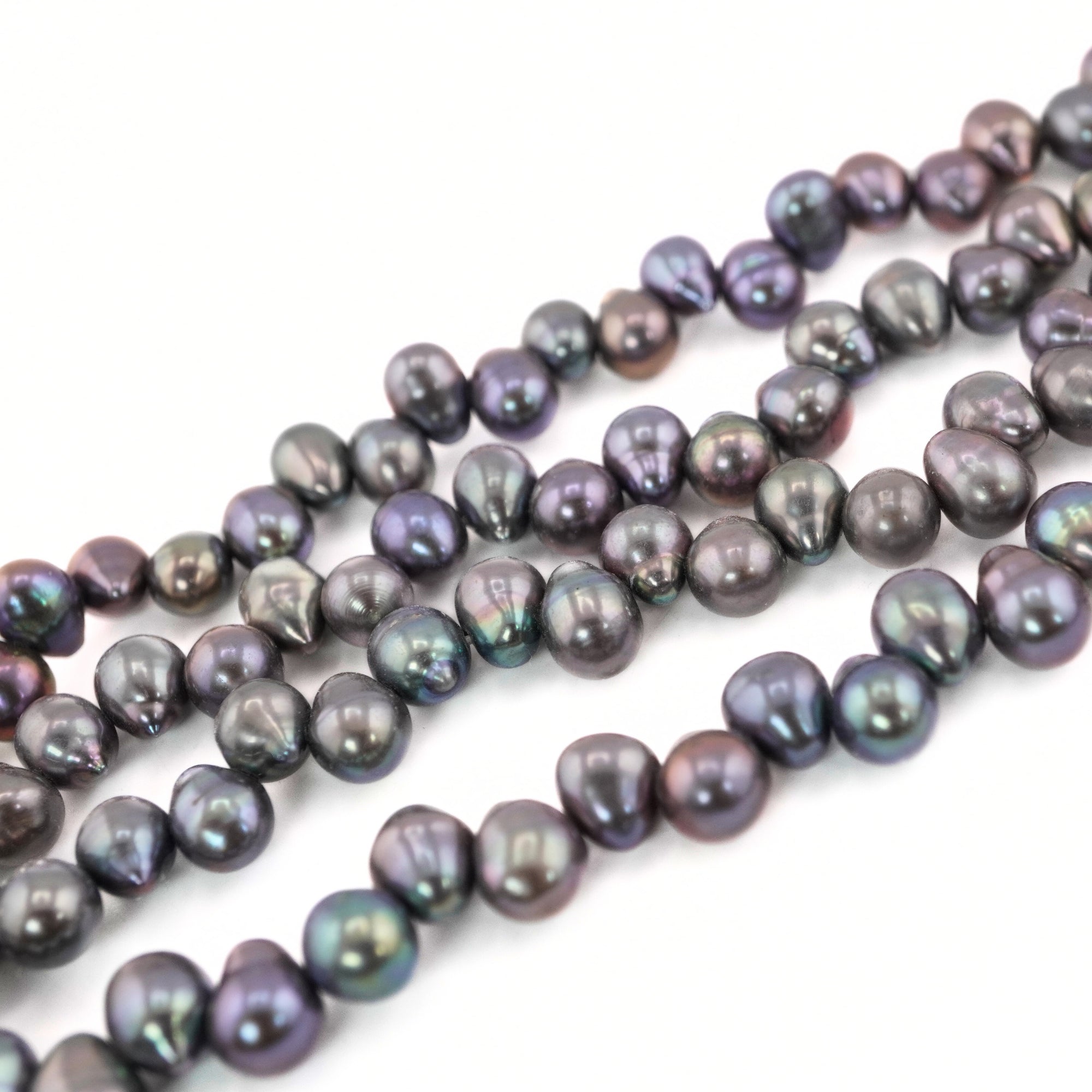 Peacock Oval Freshwater Pearls Beads