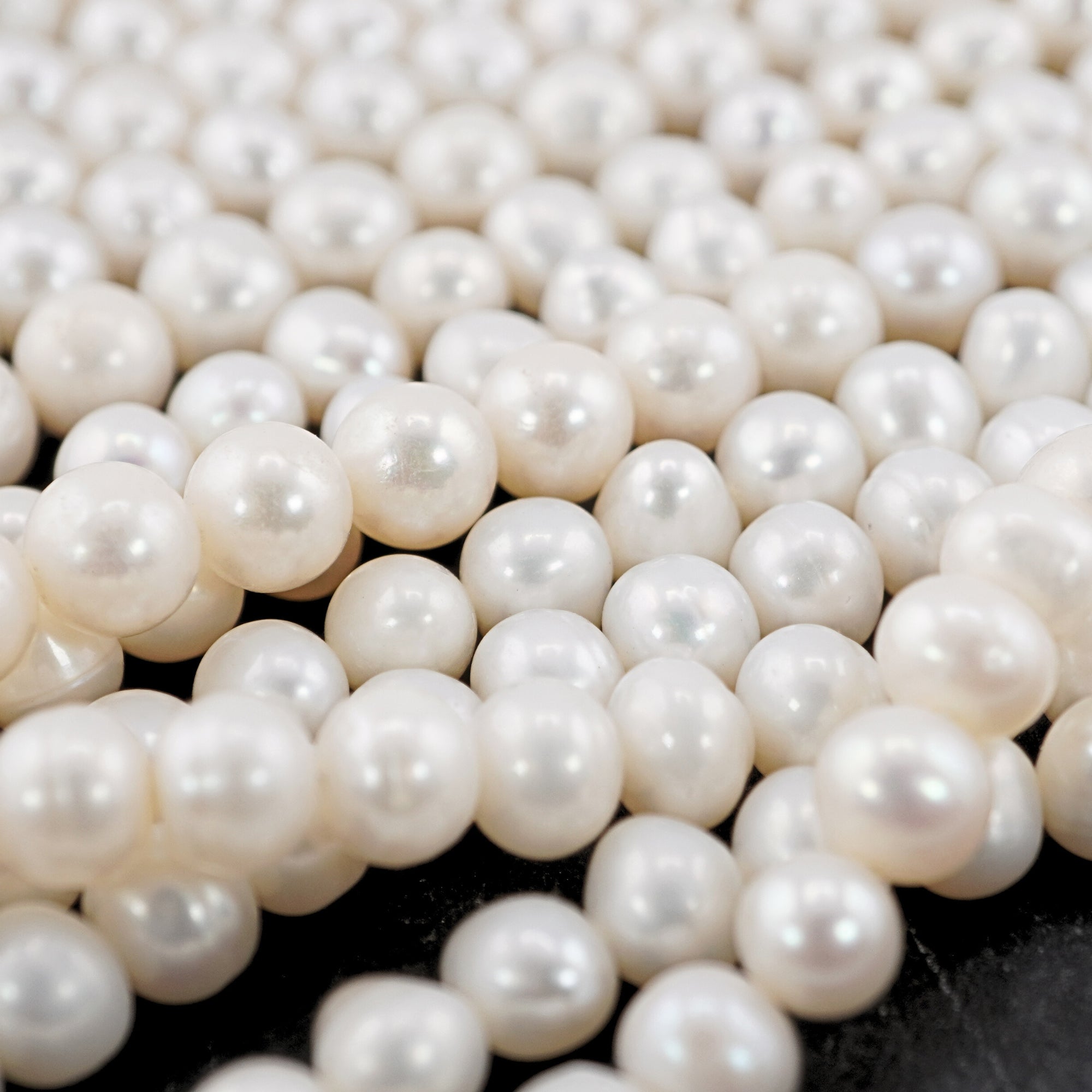 White Potato Freshwater Pearls Beads