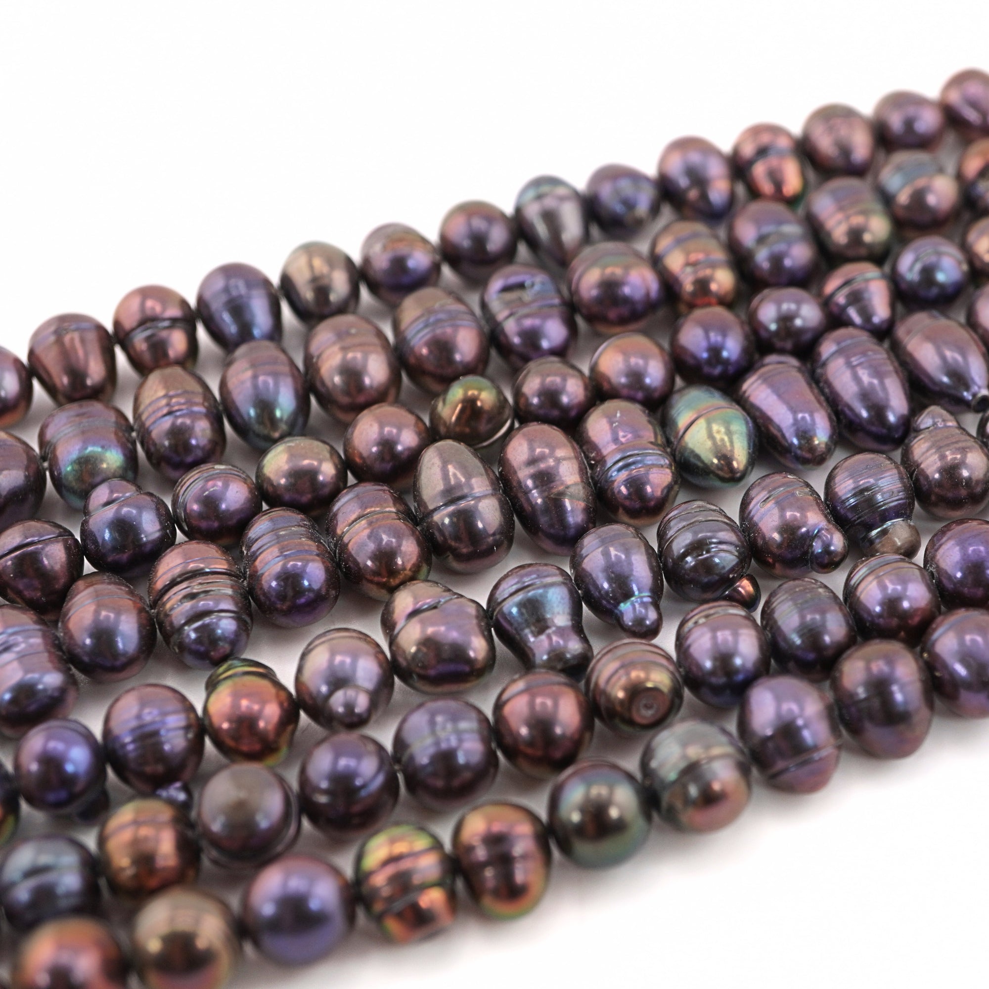 Peacock Oval Freshwater Pearls Beads