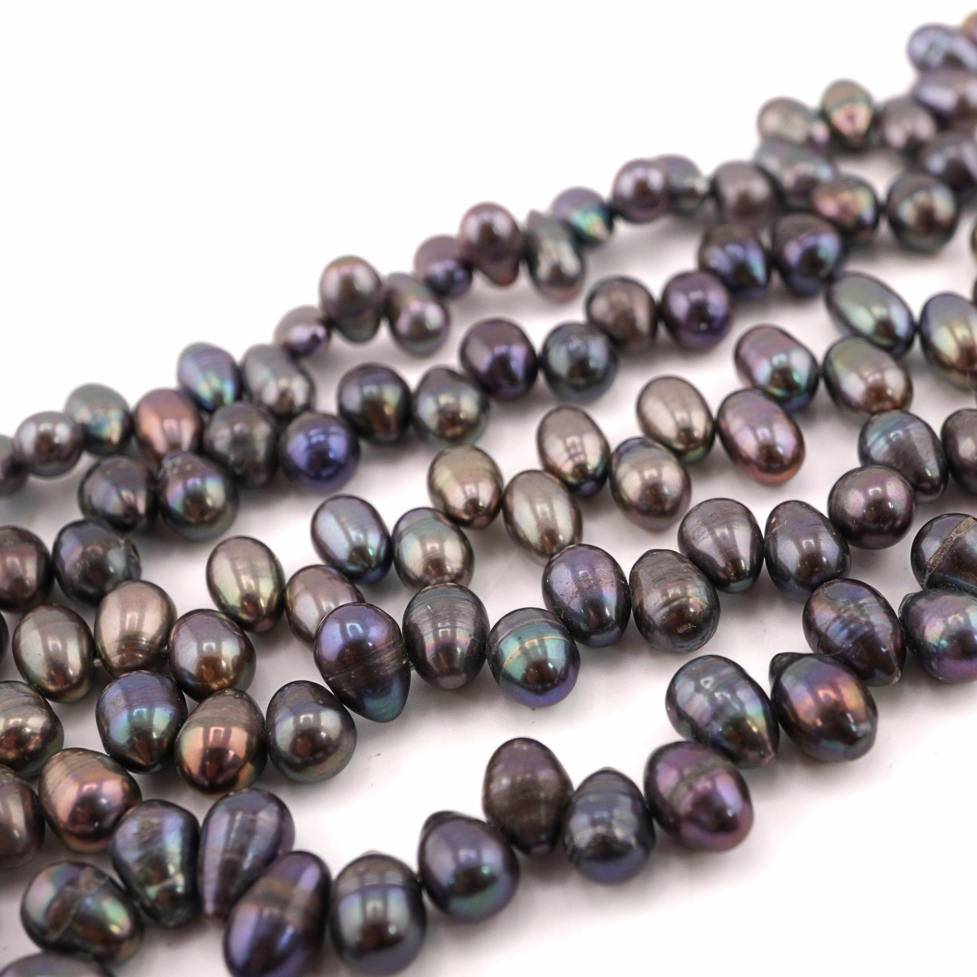 Peacock Oval Freshwater Pearls Beads