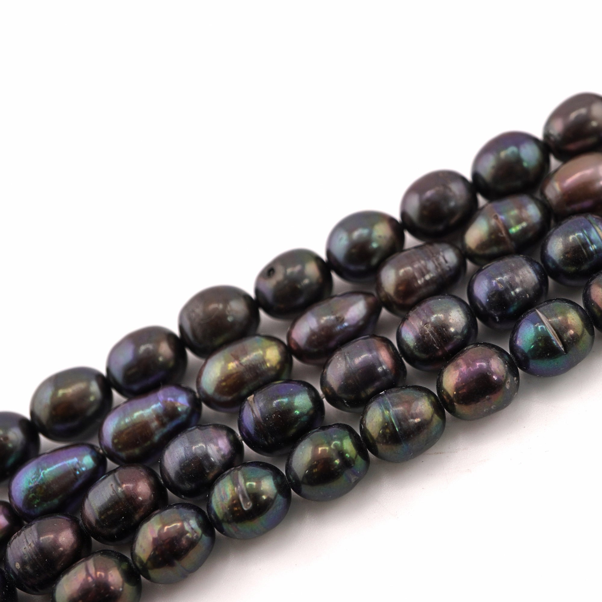 Peacock Oval Freshwater Pearls Beads