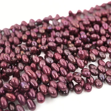 9 x 6 - 8 x 5 MM Cherry Oval Freshwater Pearls Beads