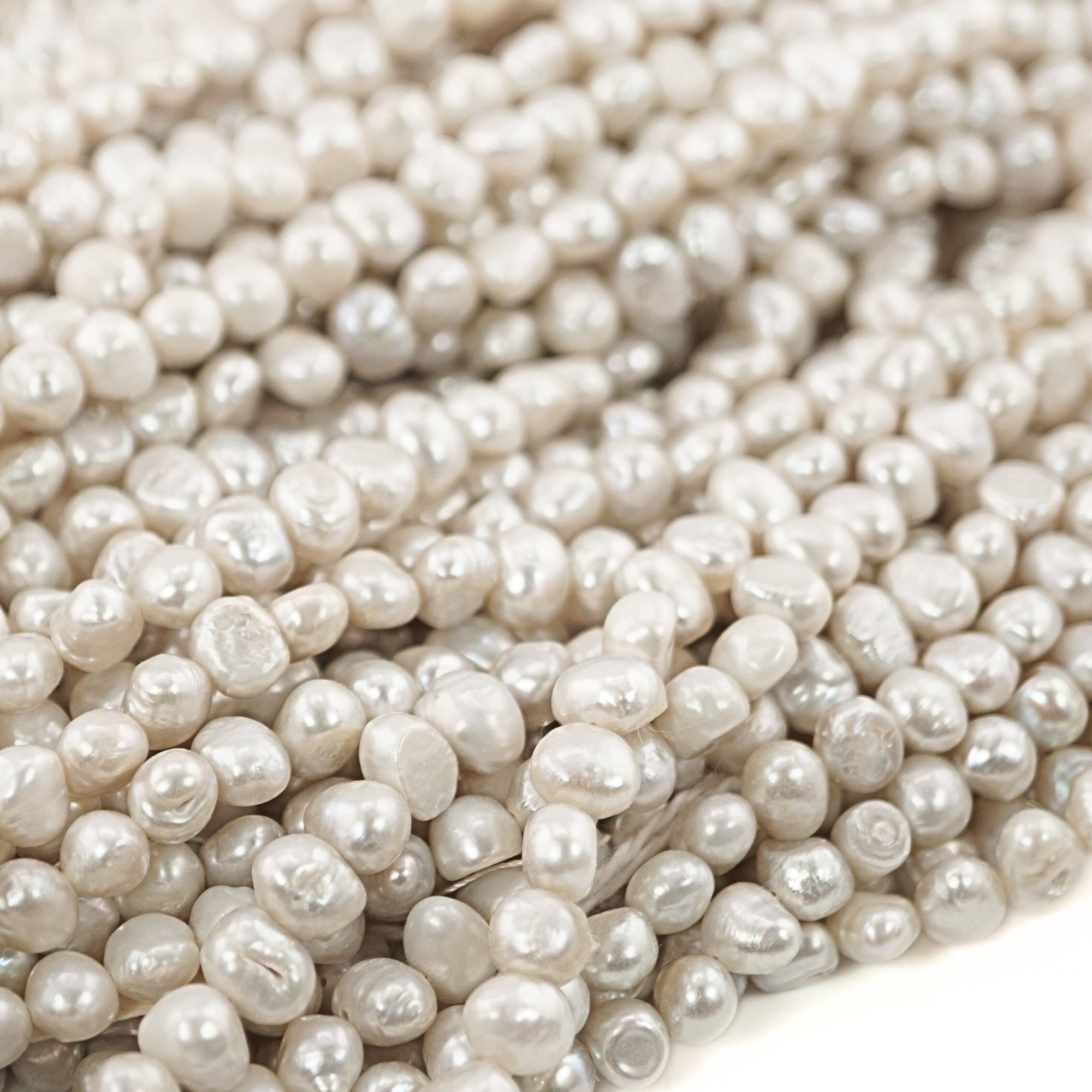 Gray Baroque Freshwater Pearls Beads