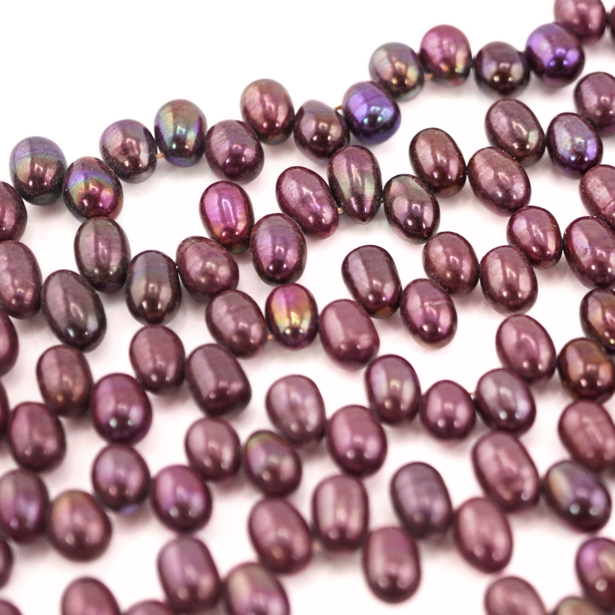 Cherry Oval Freshwater Pearls Beads