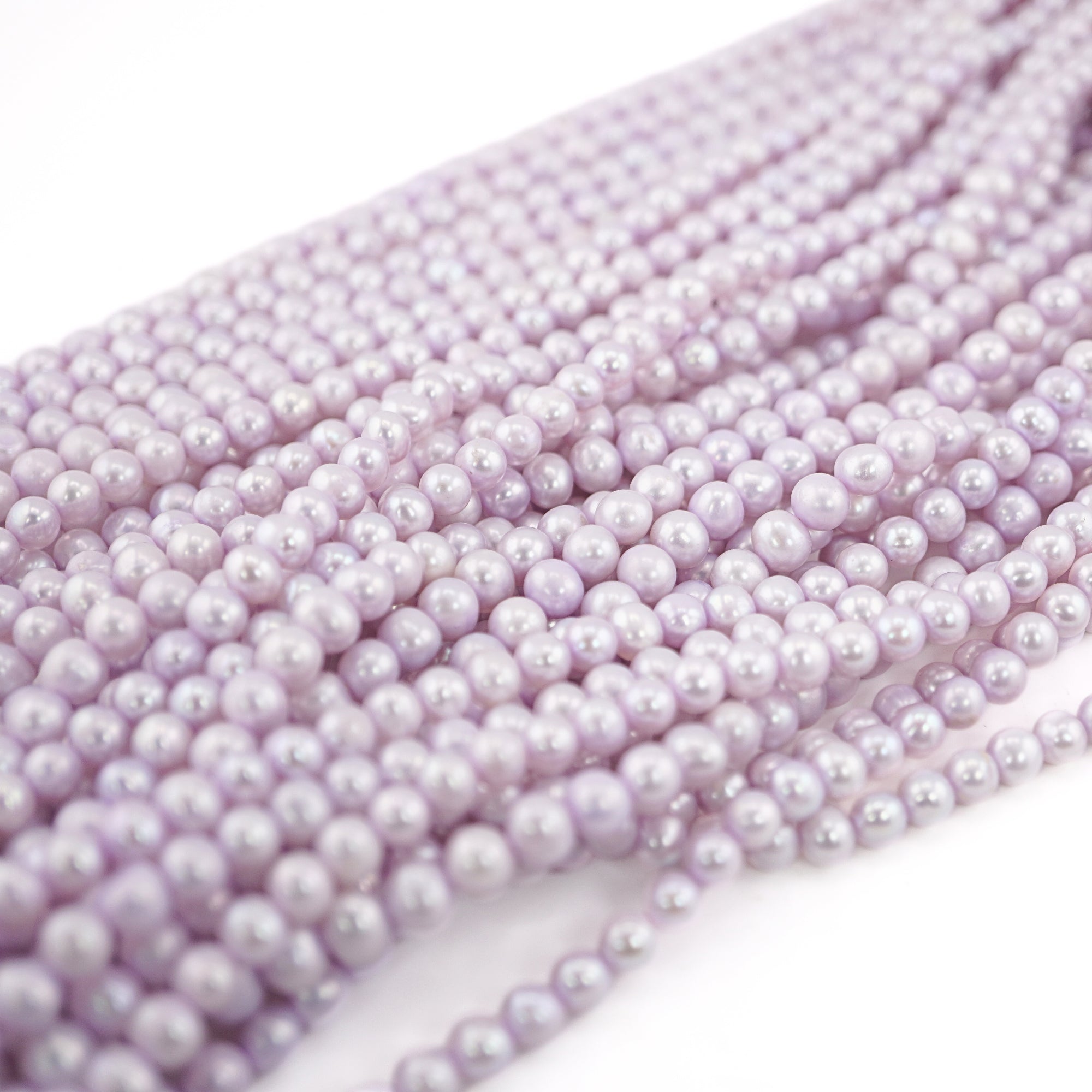 Plum Round Freshwater Pearls Beads