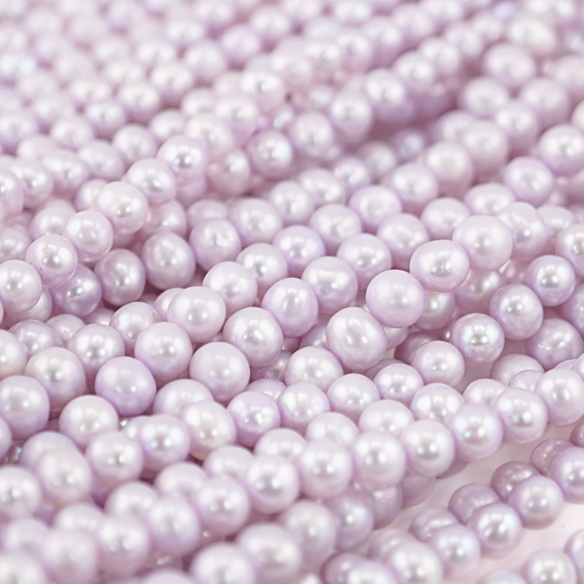 Plum Round Freshwater Pearls Beads