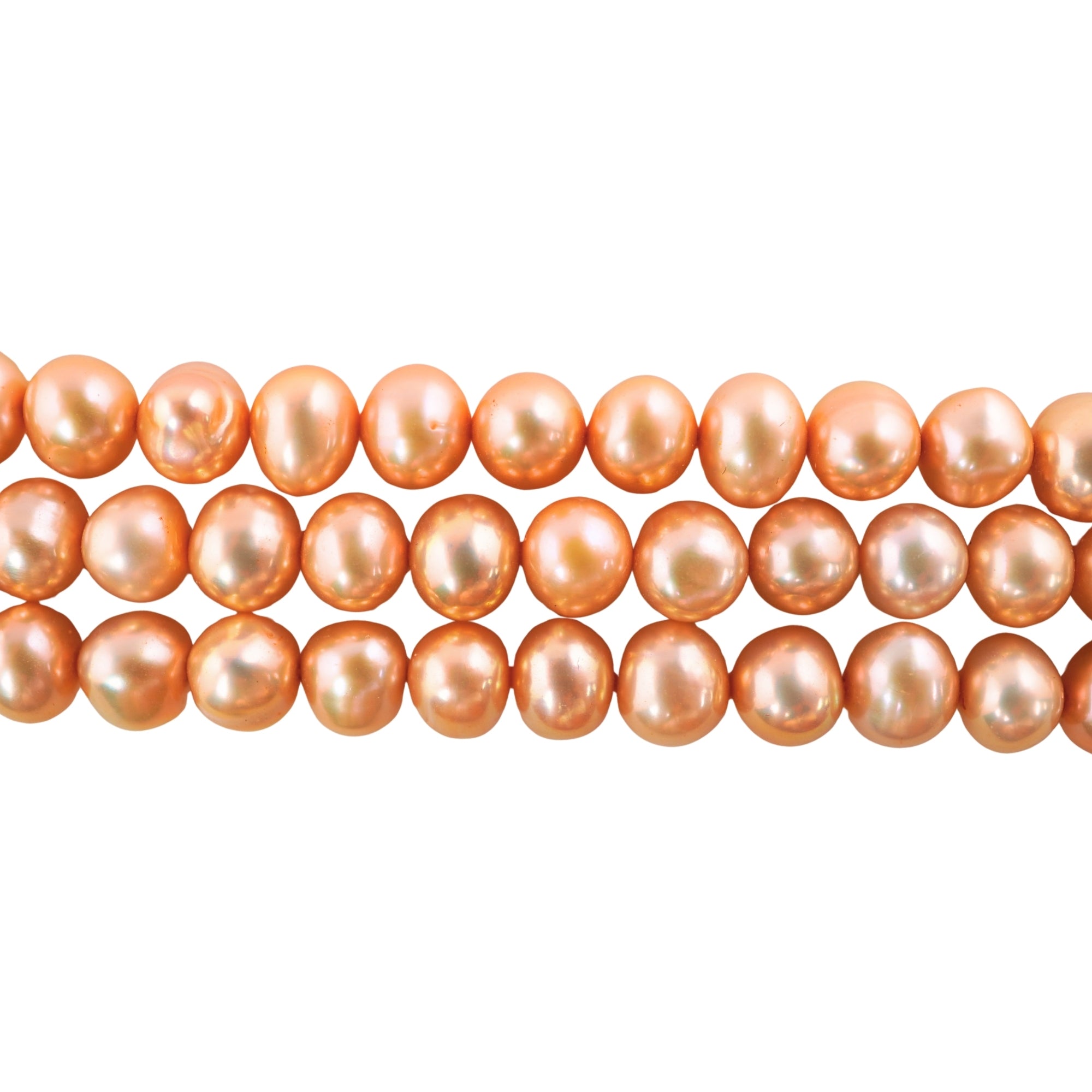 Golden Potato Freshwater Pearls Beads