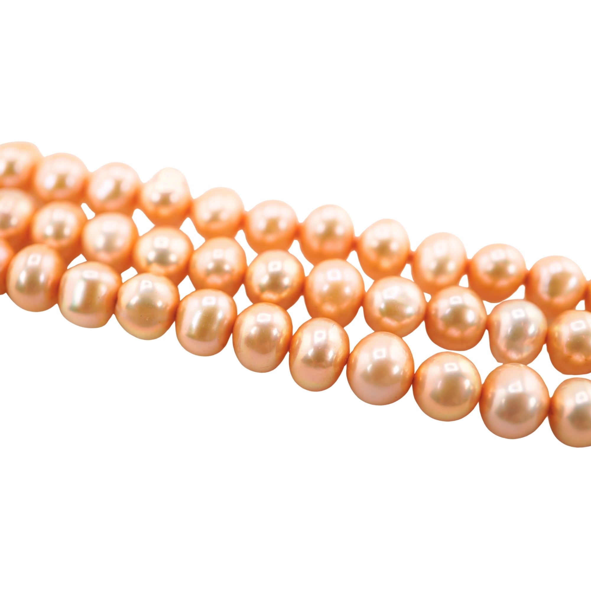 Golden Potato Freshwater Pearls Beads