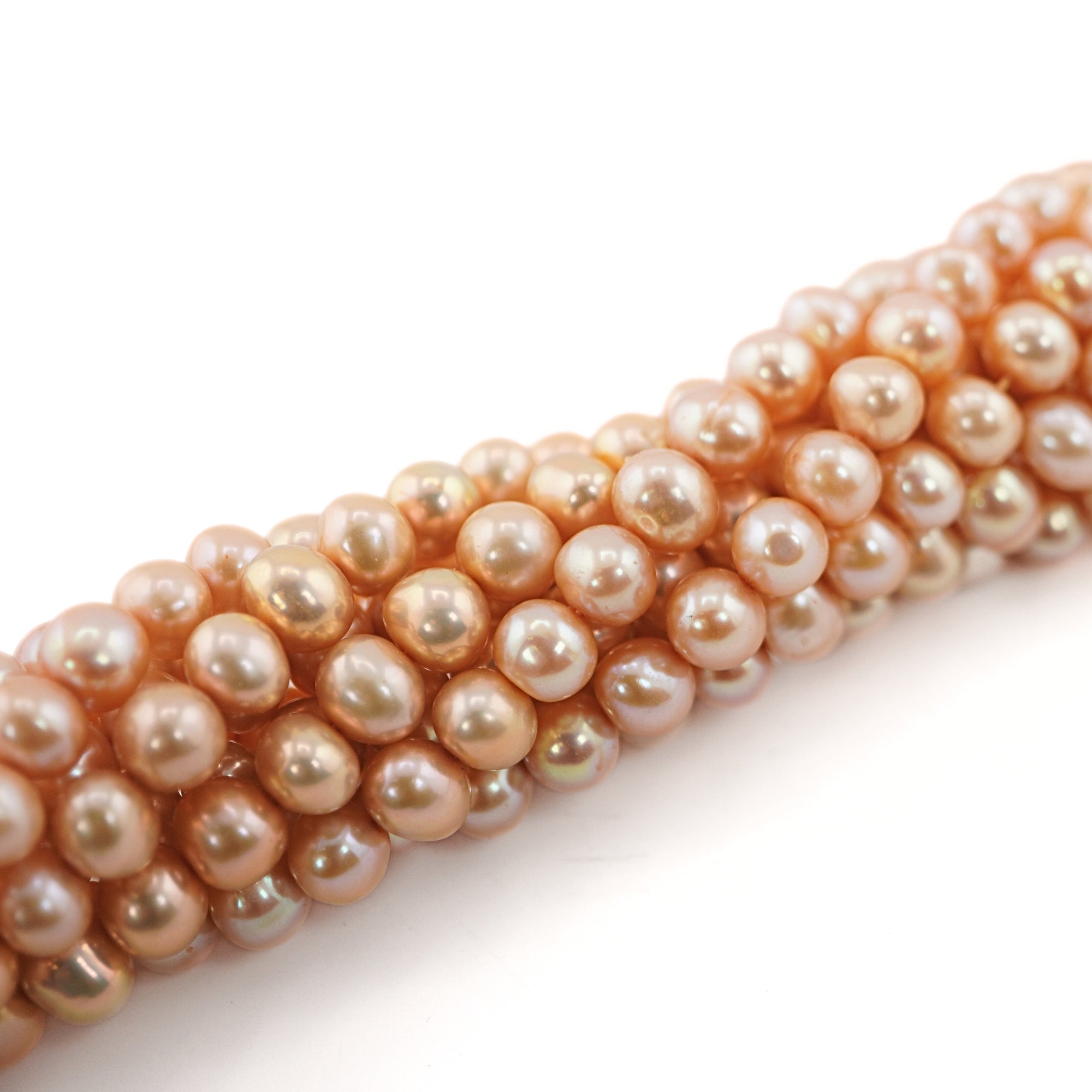 Golden Potato Freshwater Pearls Beads