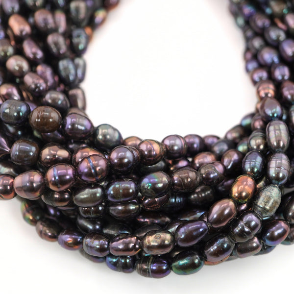 Peacock Oval Freshwater Pearls Beads