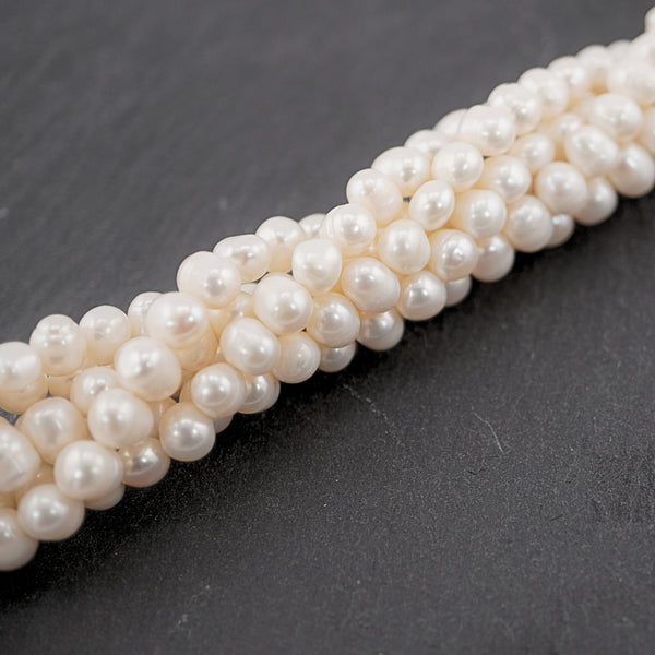 White Potato Freshwater Pearls Beads